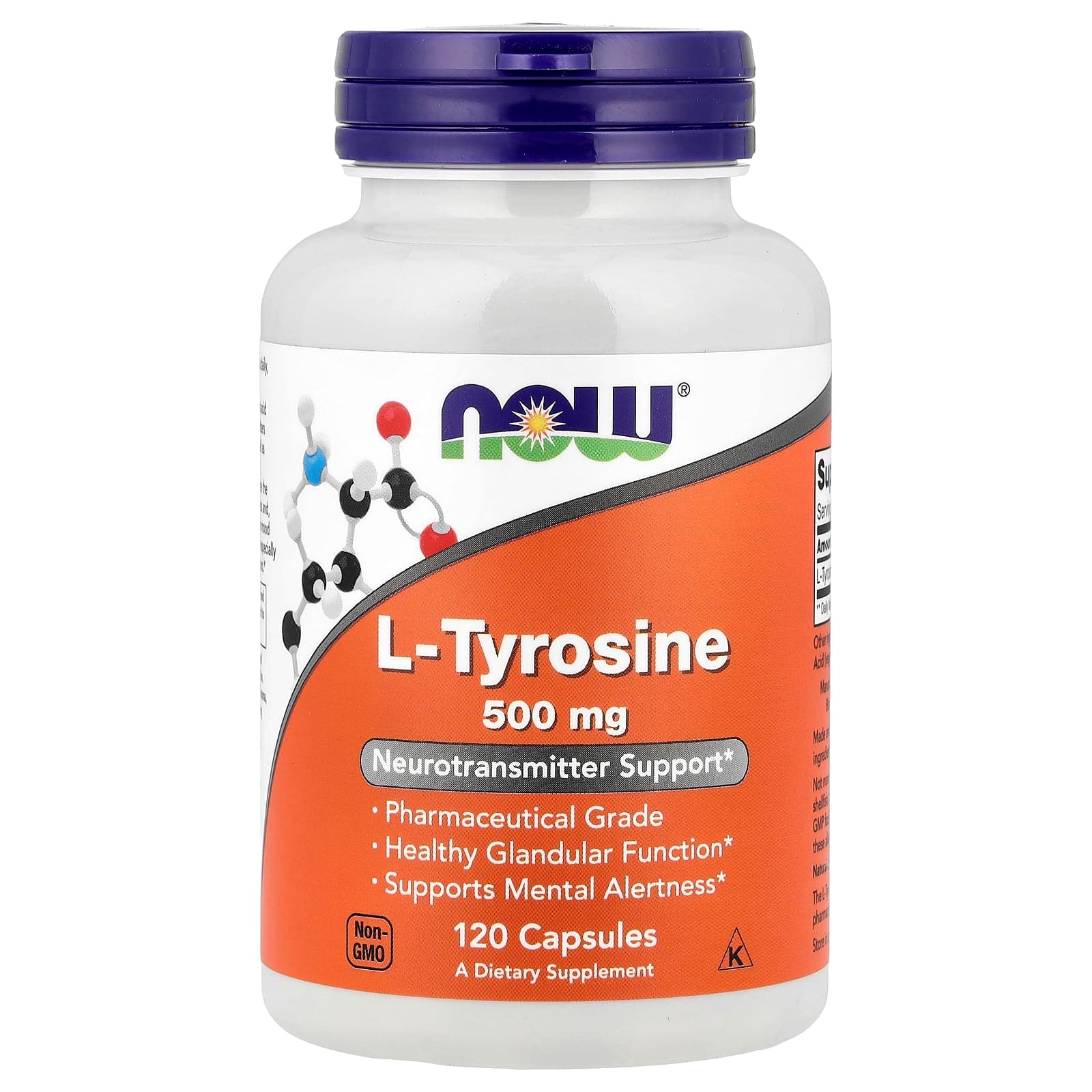 NOW Foods L-Tyrosine – 120 gélules de NOW Foods