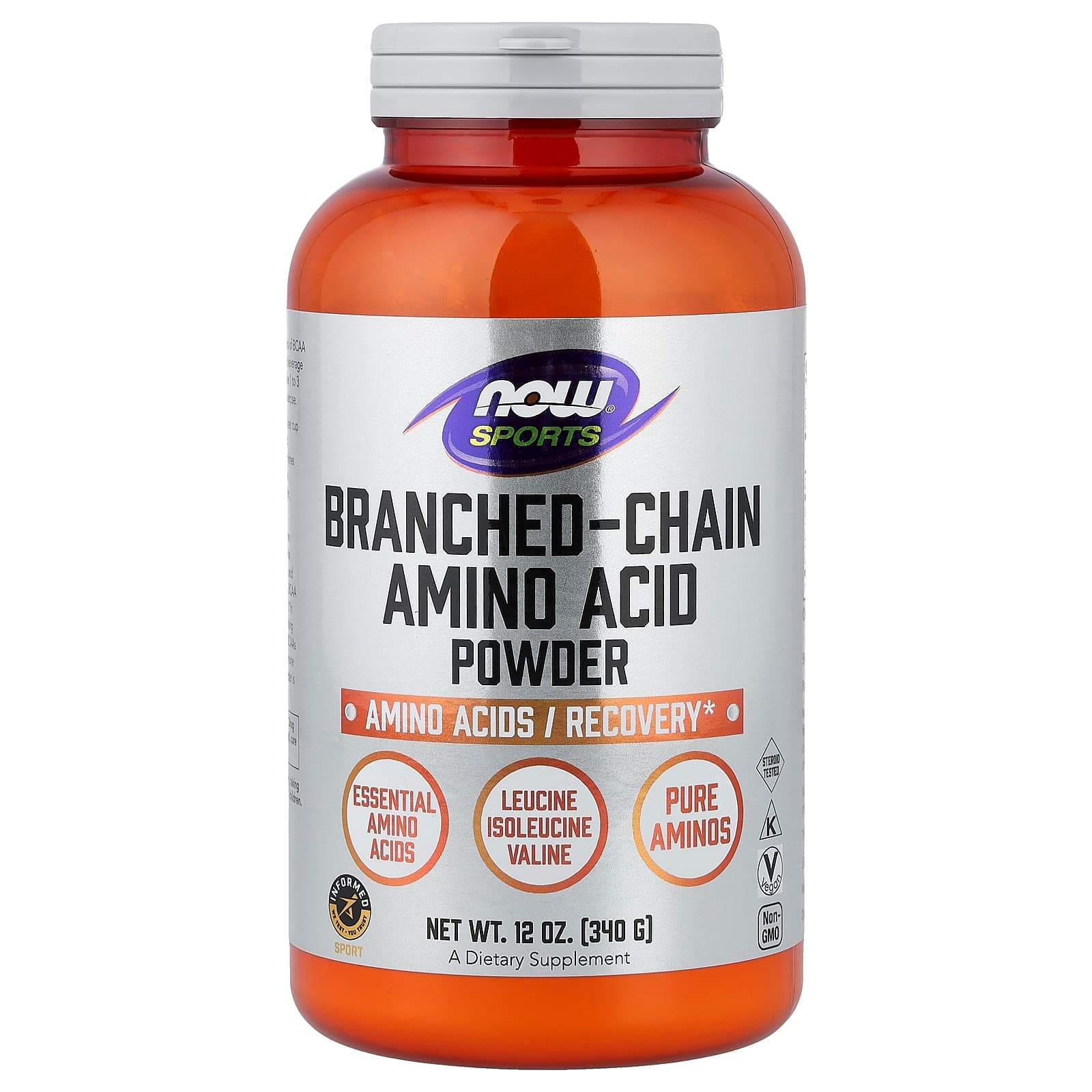 NOW Foods Sports, Branched-Chain Amino Acid Powder – 340 g de NOW Foods