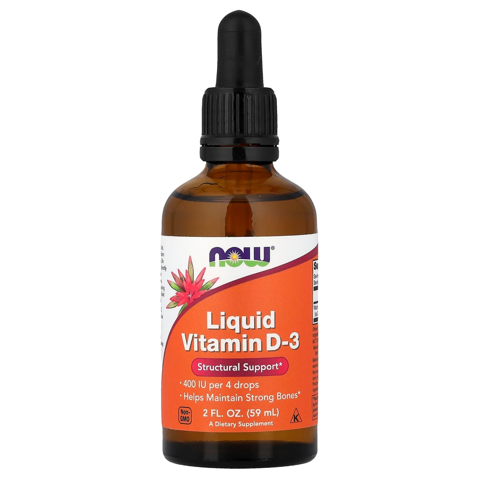 NOW Foods Liquid Vitamin D-3 – 59 ml de NOW Foods