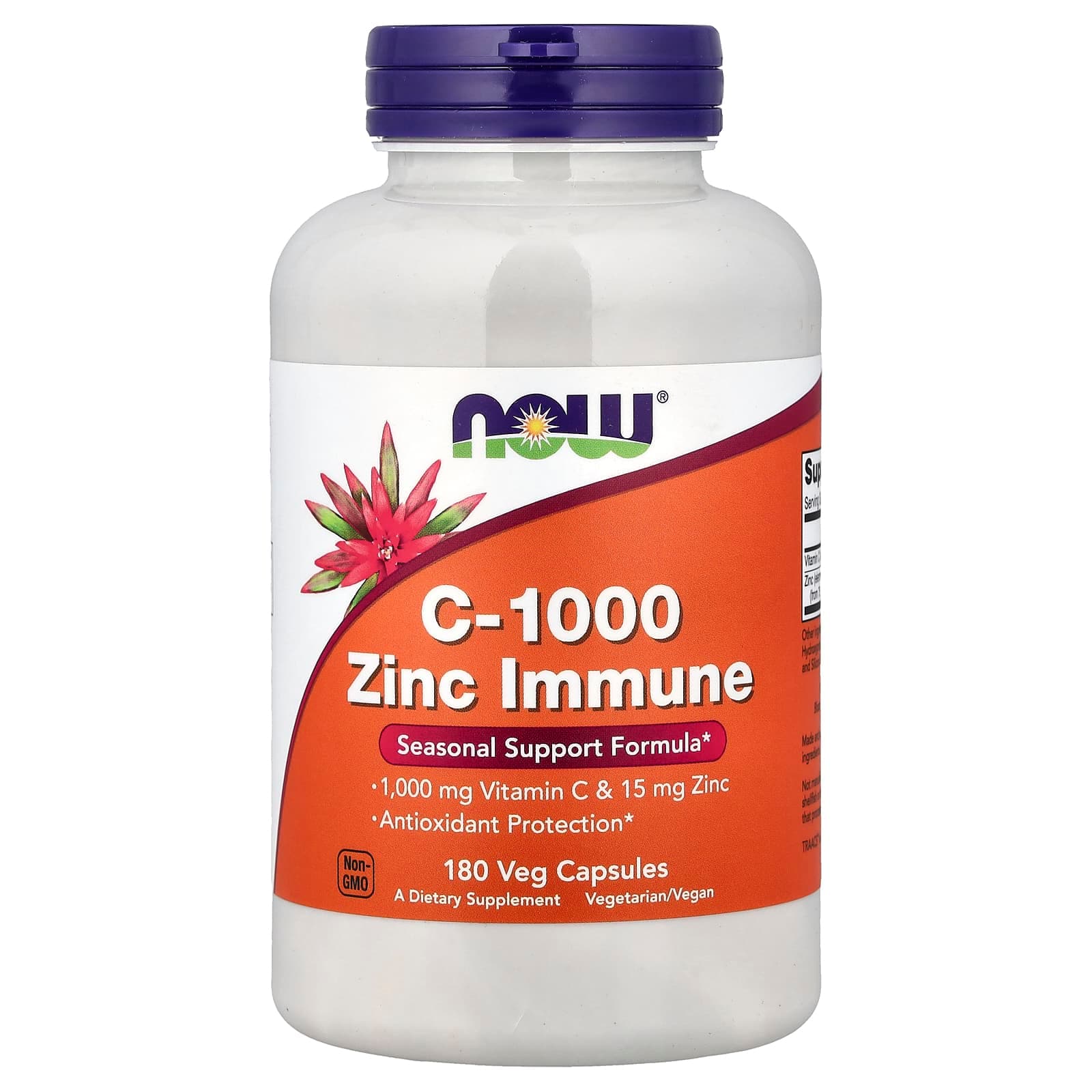 NOW Foods C-1000 Zinc Immune – 180 gélules végétales de NOW Foods