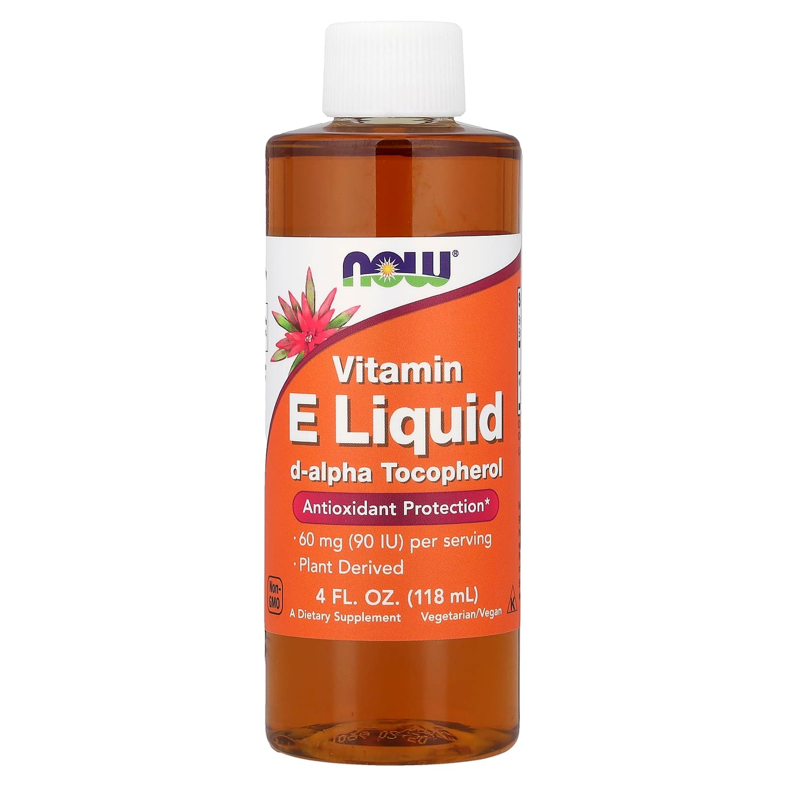 NOW Foods Vitamin E Liquid, D-Alpha Tocopherol – 118 ml de NOW Foods