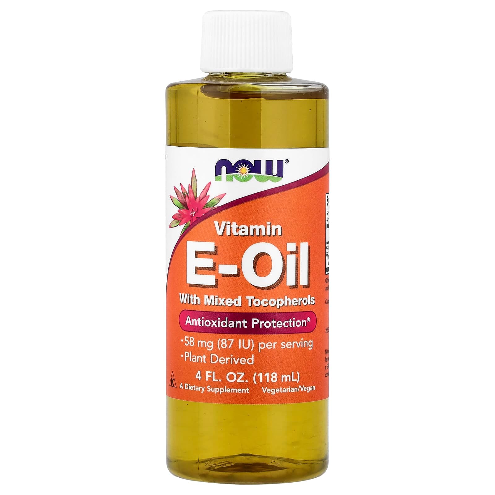 NOW Foods Vitamin E-Oil with Mixed Tocopherols – 118 ml de NOW Foods