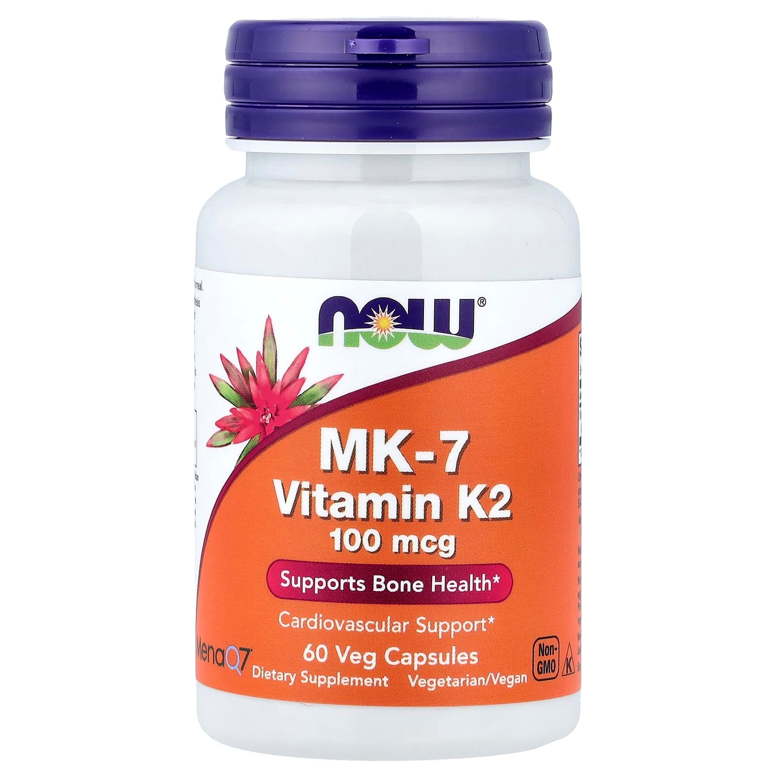 NOW Foods MK-7 Vitamin K-2 – 60 gélules végétales de NOW Foods