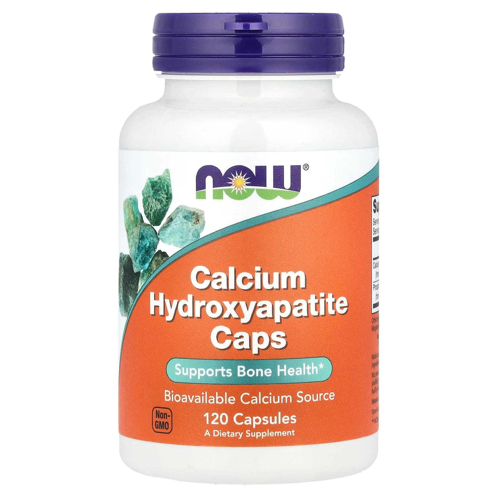 NOW Foods Calcium Hydroxyapatite Caps – 120 gélules de NOW Foods