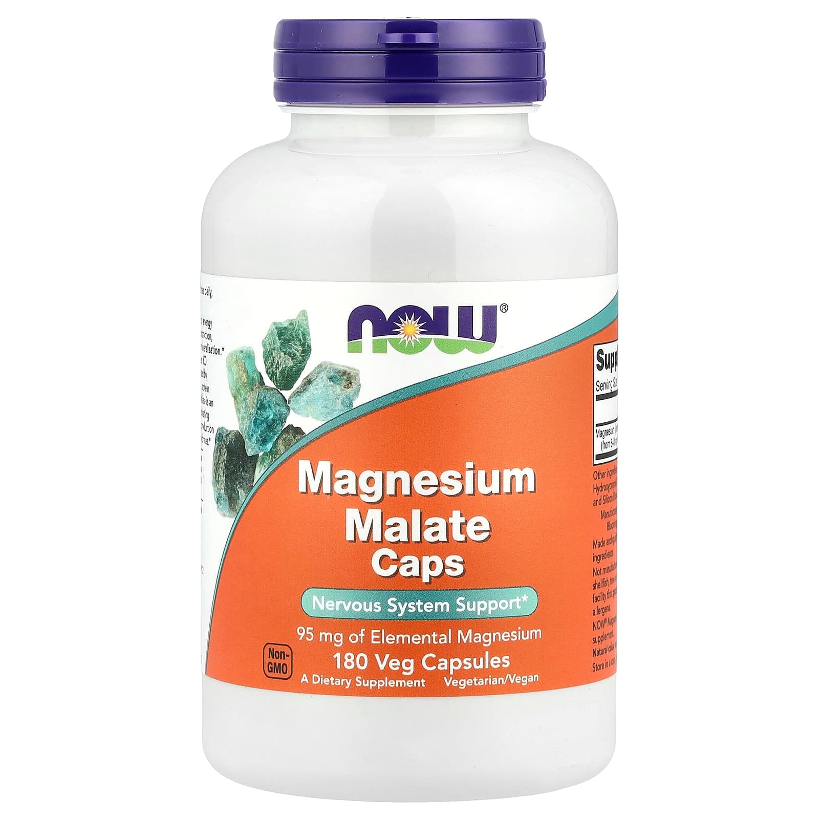 NOW Foods Magnesium Malate Caps – 180 gélules végétales de NOW Foods