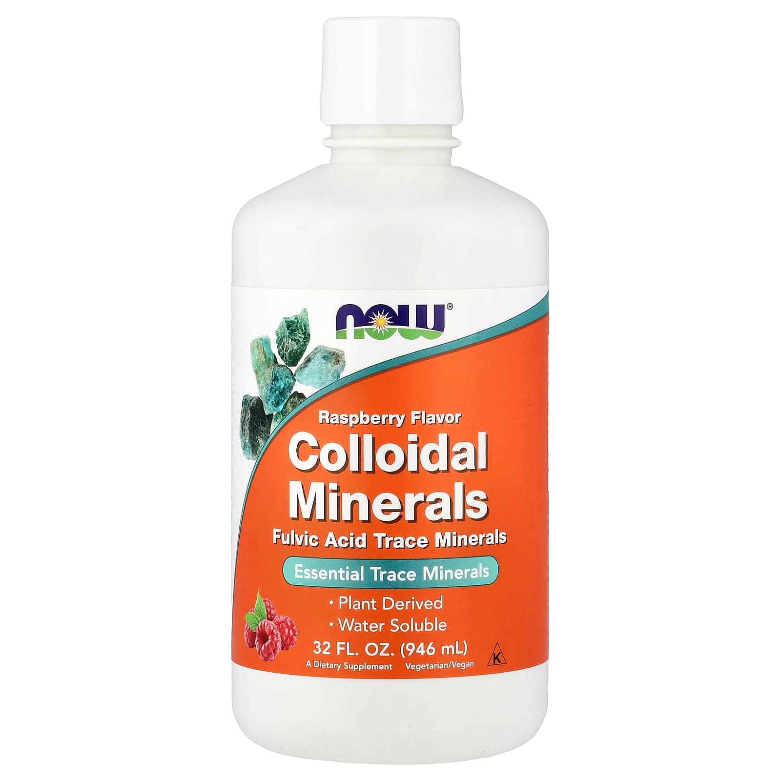 NOW Foods Colloidal Minerals – Raspberry – 946 ml de NOW Foods