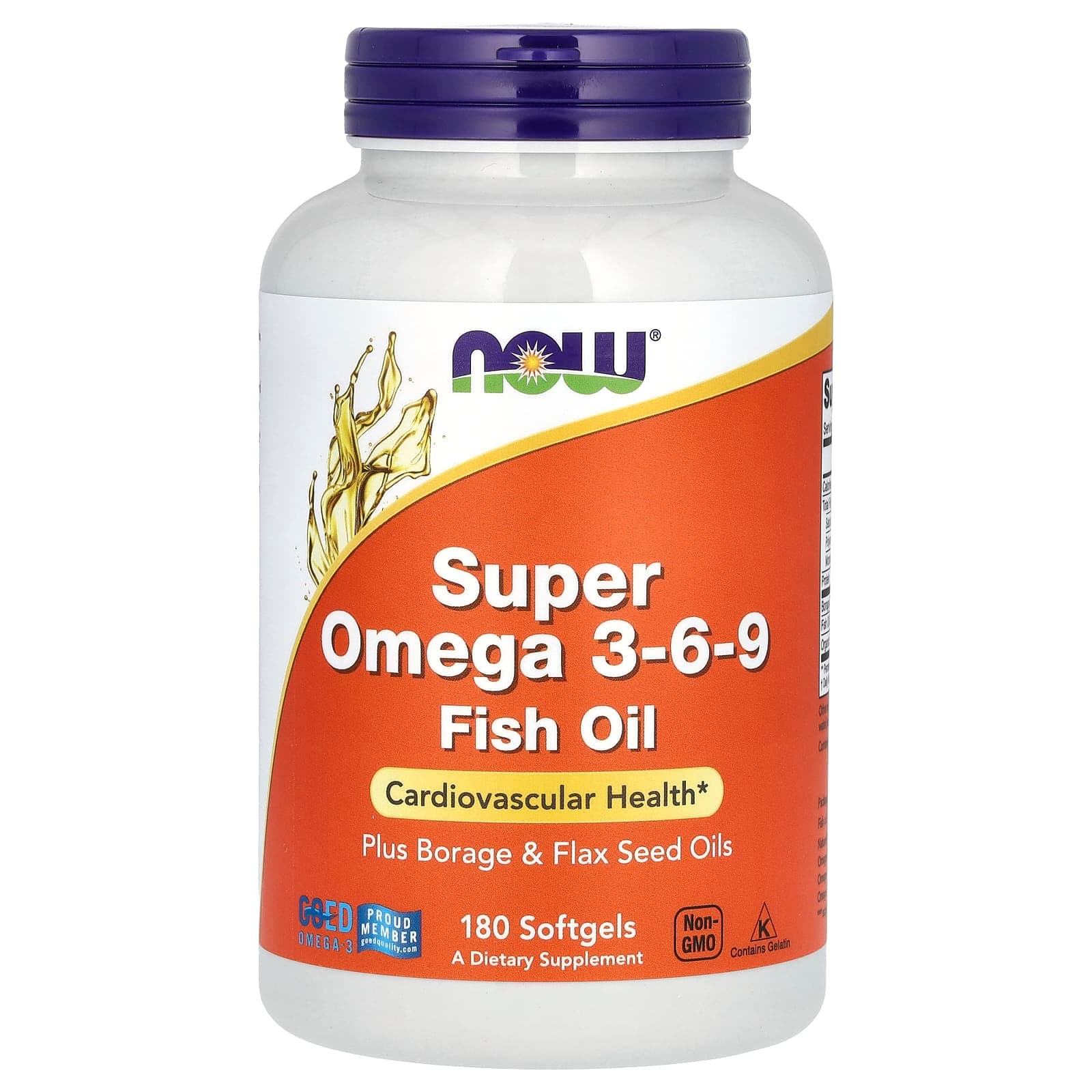 NOW Foods Super Omega 3-6-9 – 180 capsules molles de NOW Foods