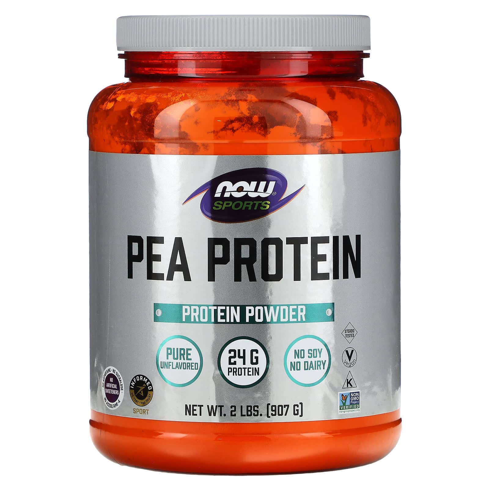 NOW Foods Sports, Pea Protein, Pure Unflavored – Sans arôme – 907 g de NOW Foods