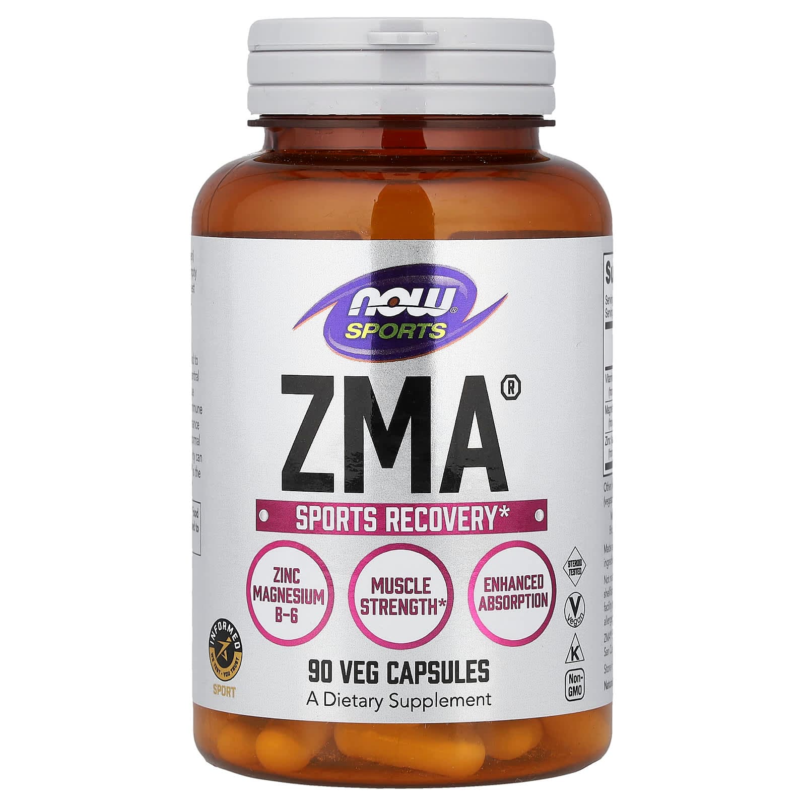 NOW Foods Sports, ZMA – 90 gélules végétales de NOW Foods