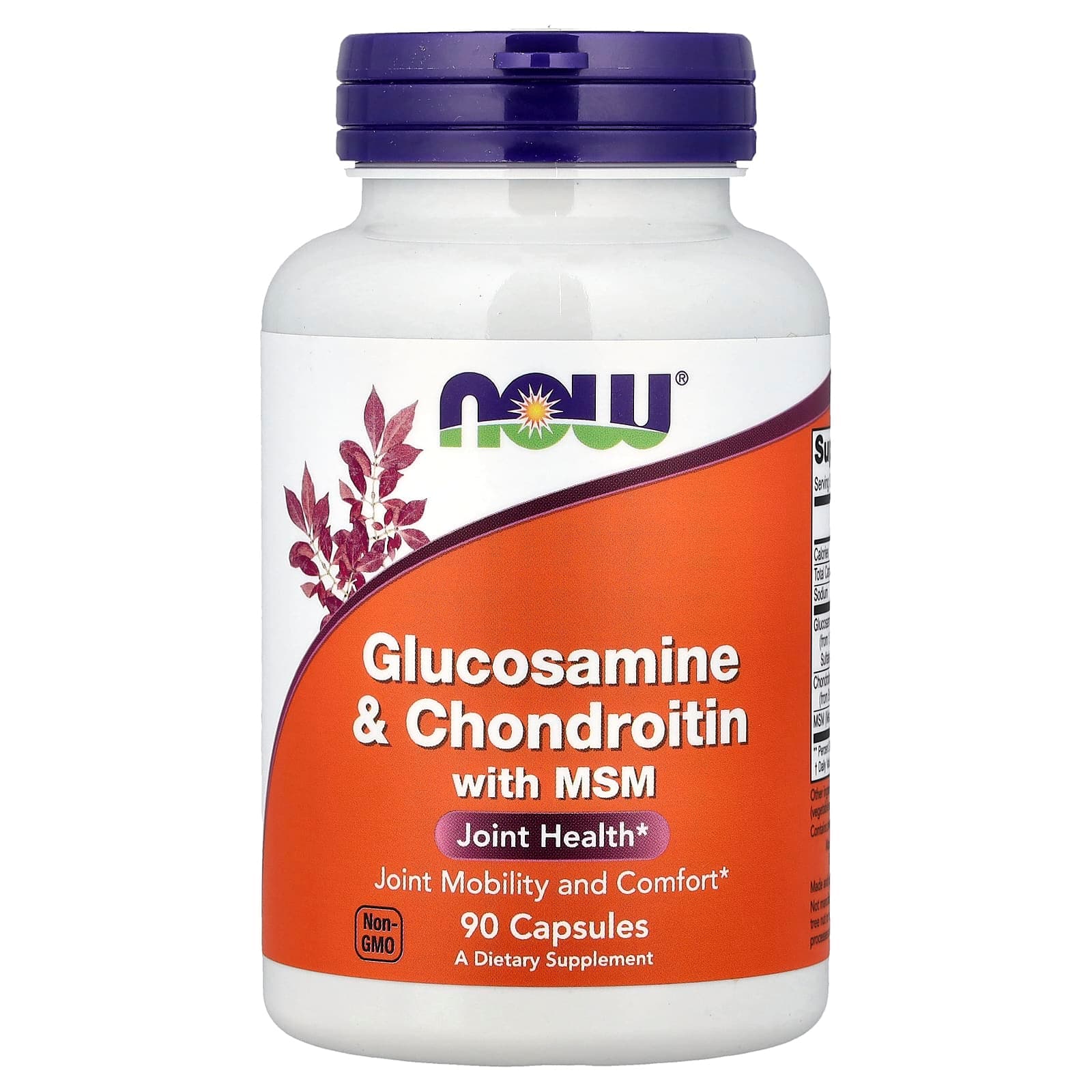 NOW Foods Glucosamine & Chondroitin with MSM – 90 gélules de NOW Foods