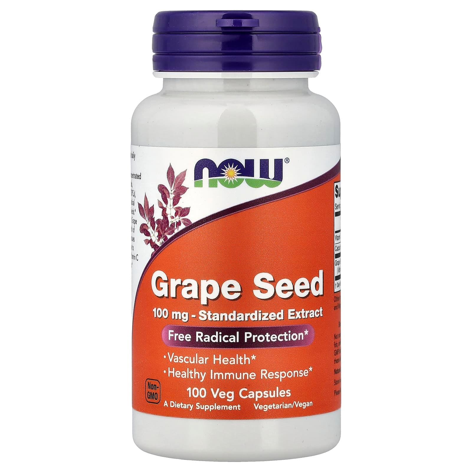 NOW Foods Grape Seed – Grape Seed – 100 gélules végétales de NOW Foods