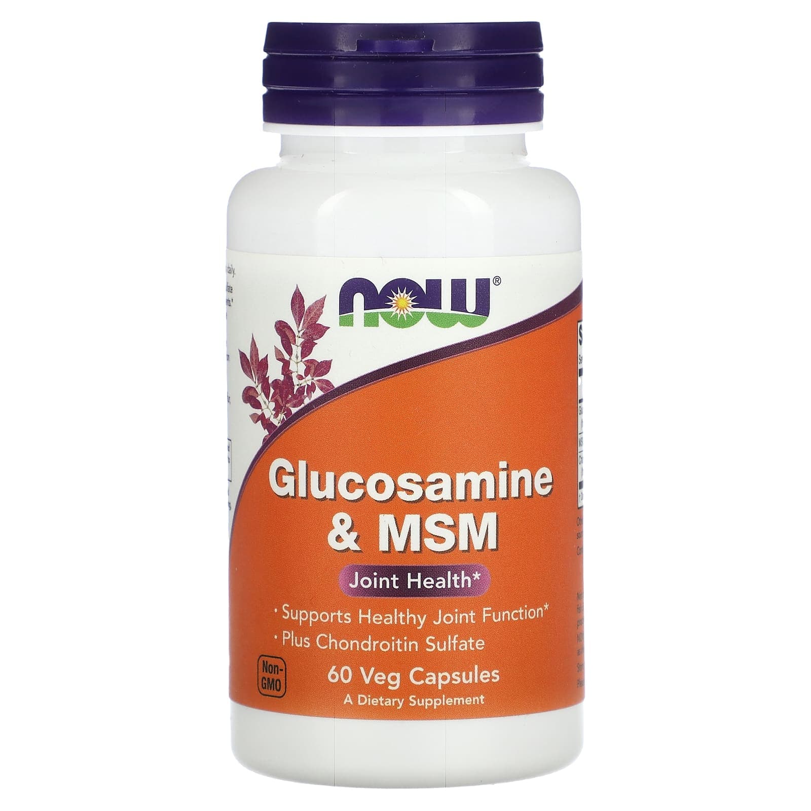 NOW Foods Glucosamine & MSM – 60 gélules végétales de NOW Foods
