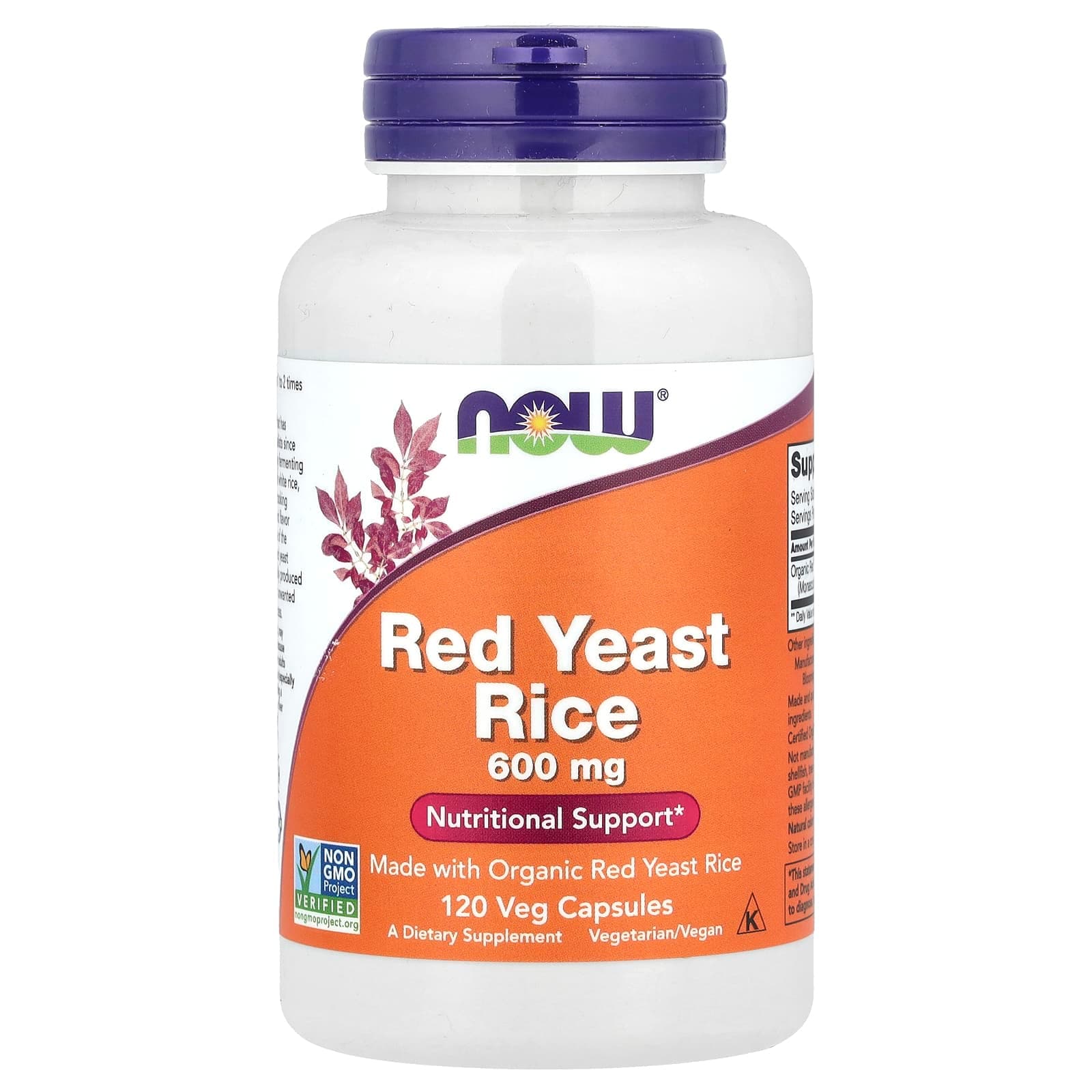 NOW Foods Red Yeast Rice – 120 gélules végétales de NOW Foods