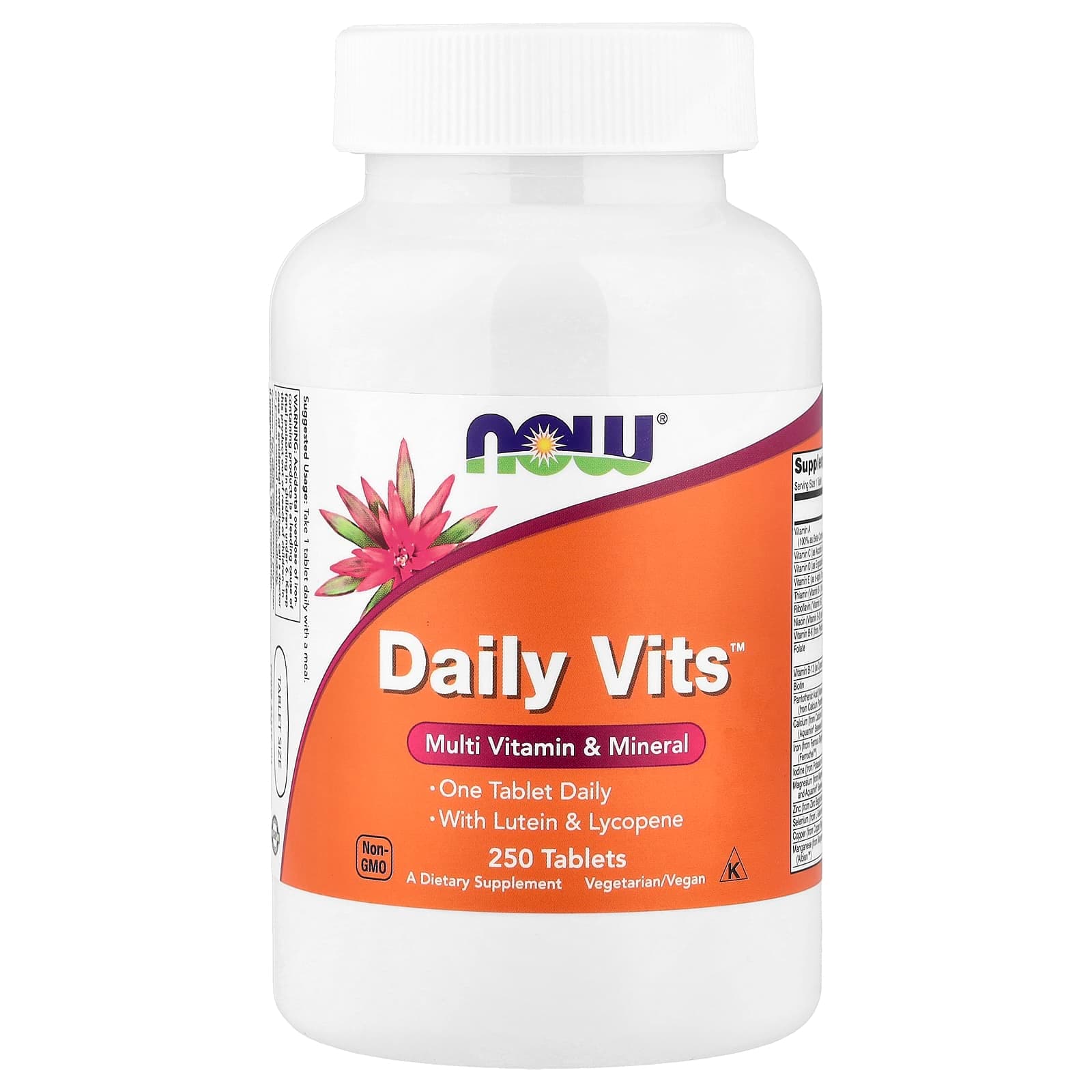 NOW Foods Daily Vits, Multi Vitamin & Mineral – 250 comprimés de NOW Foods