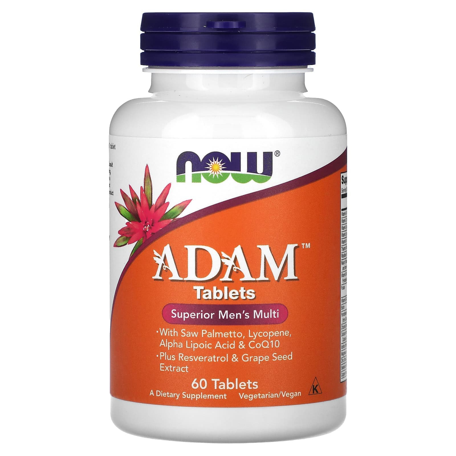 NOW Foods ADAM, Superior Men's Multi – 60 comprimés de NOW Foods