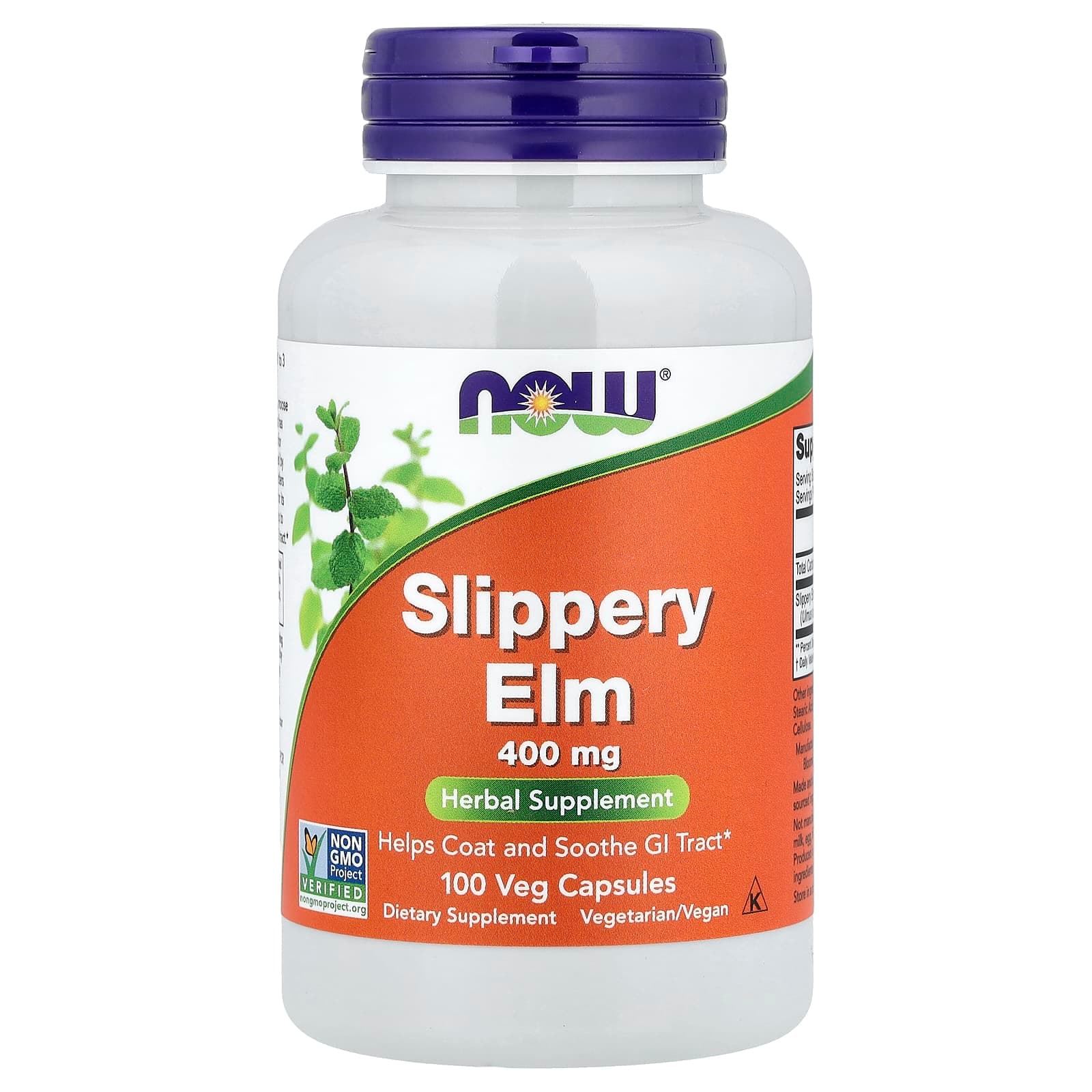 NOW Foods Slippery Elm – 100 gélules végétales de NOW Foods