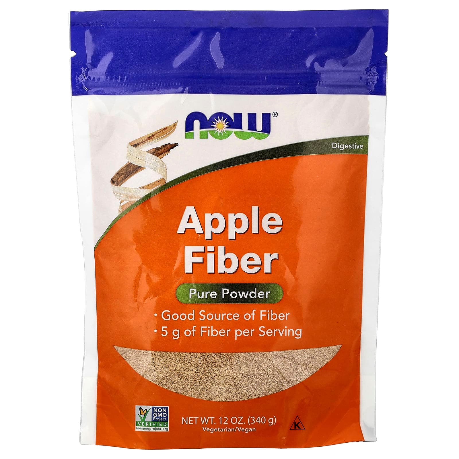 NOW Foods Apple Fiber, Pure Powder – Apple Fiber – 340 g de NOW Foods