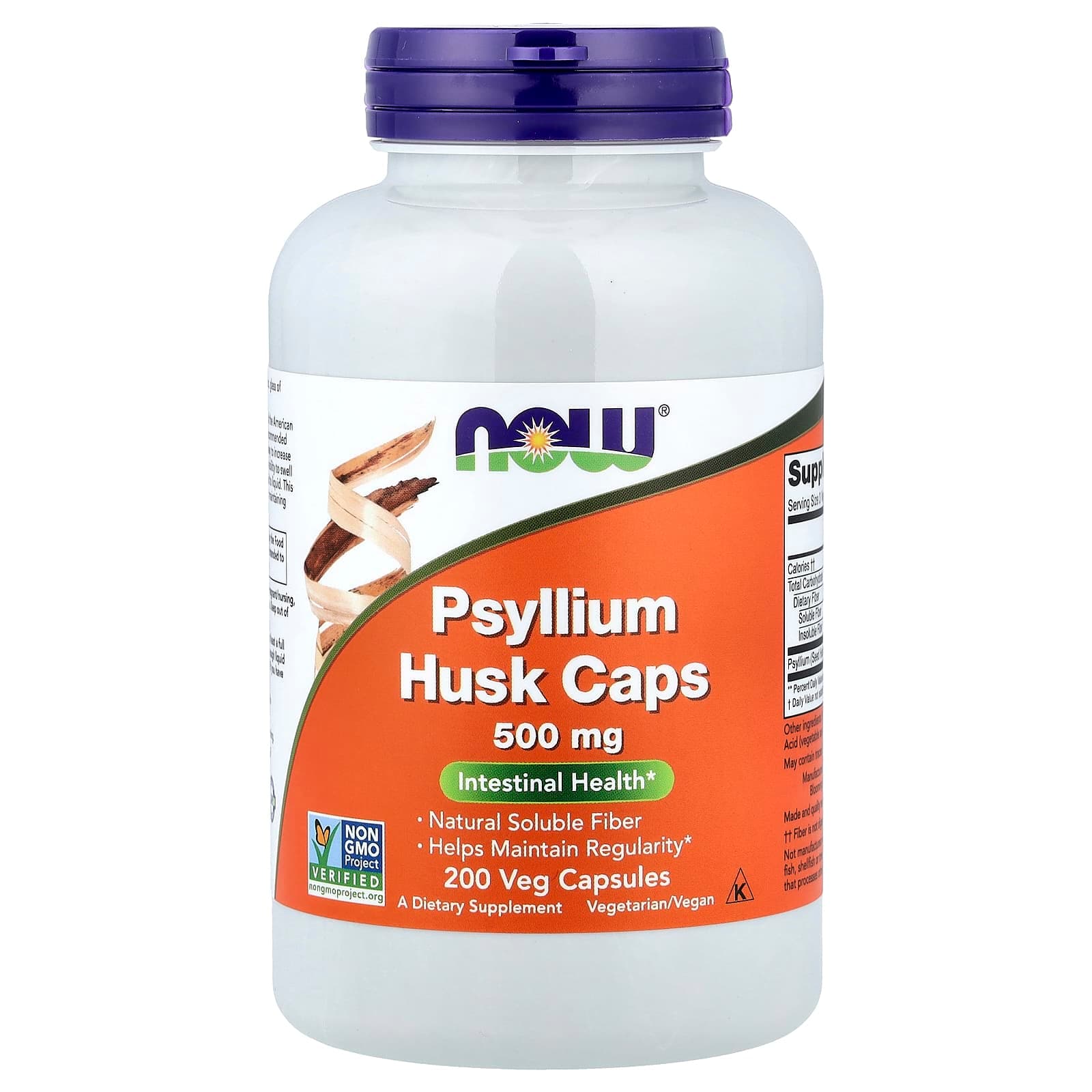 NOW Foods Psyllium Husk Caps – 200 gélules végétales de NOW Foods