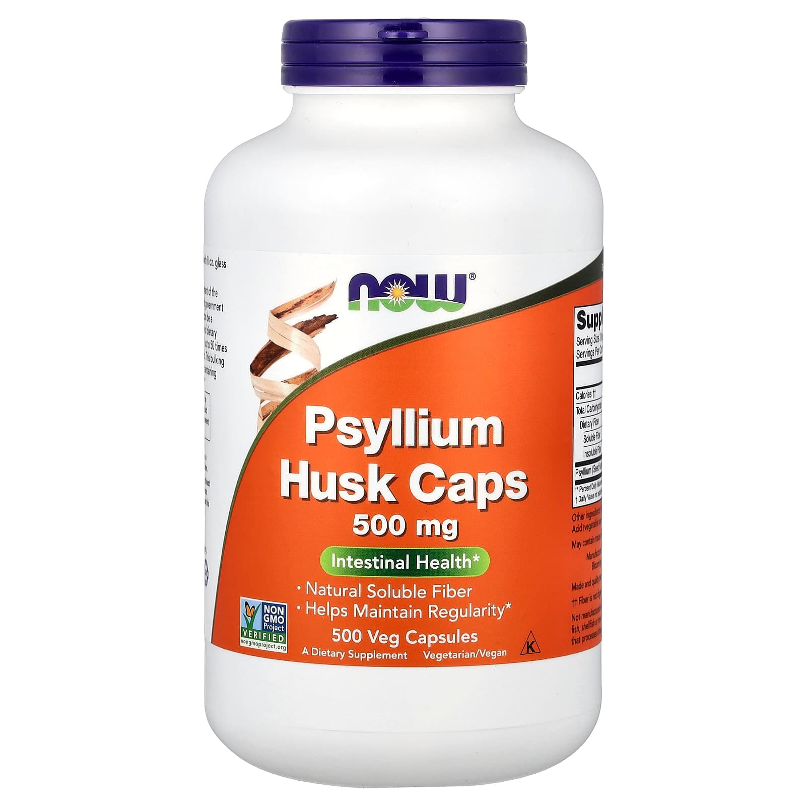 NOW Foods Psyllium Husk Caps – 500 gélules végétales de NOW Foods