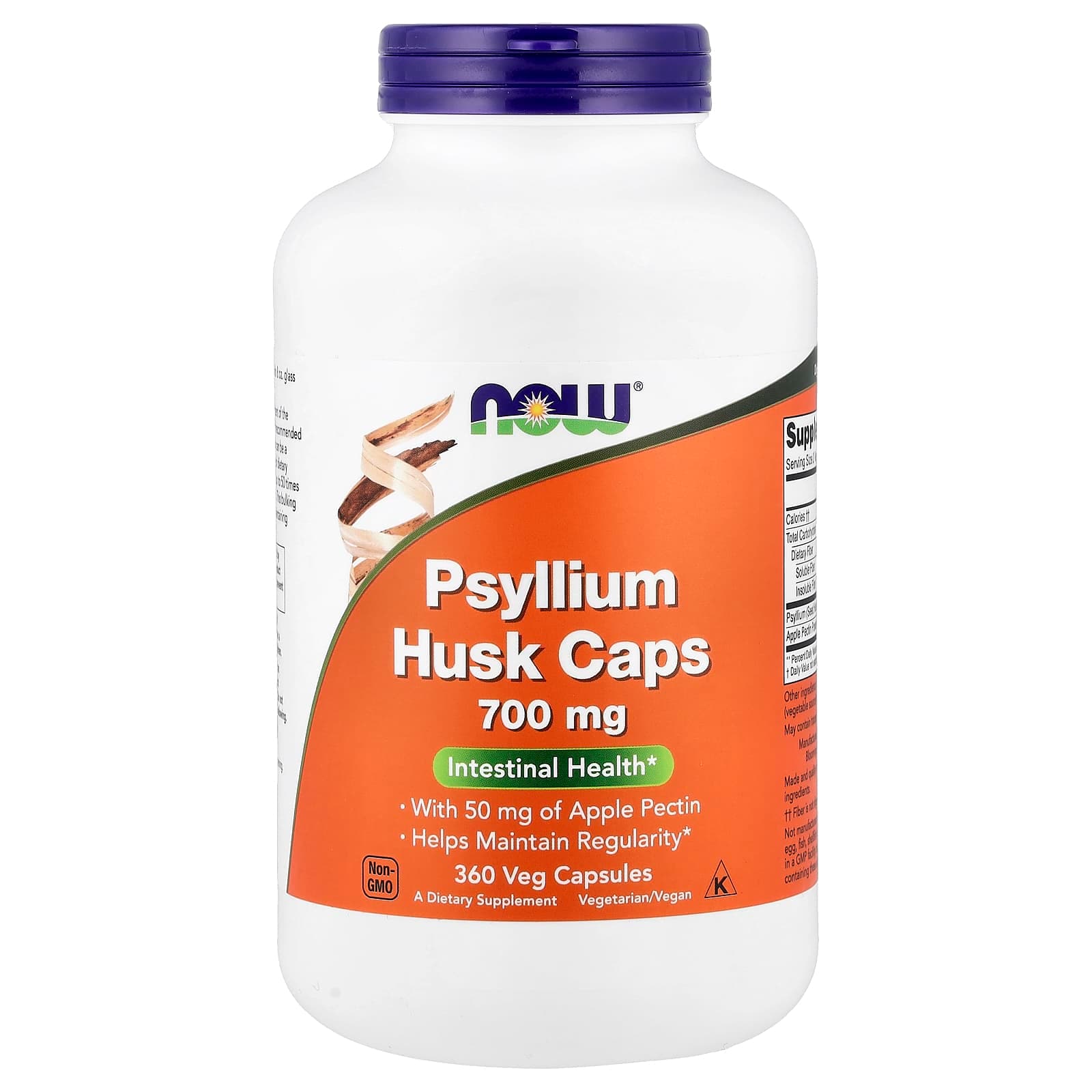 NOW Foods Psyllium Husk Caps – 360 gélules végétales de NOW Foods