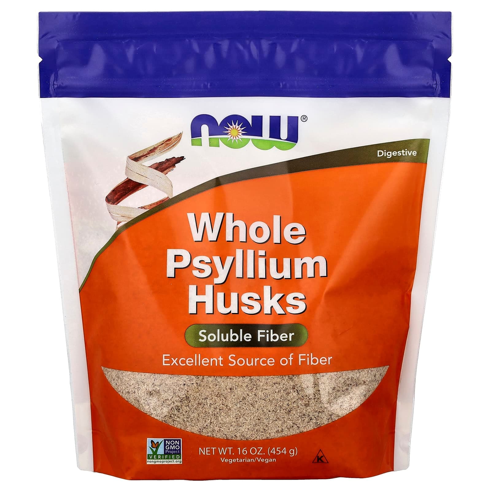 NOW Foods Whole Psyllium Husks – 454 g de NOW Foods