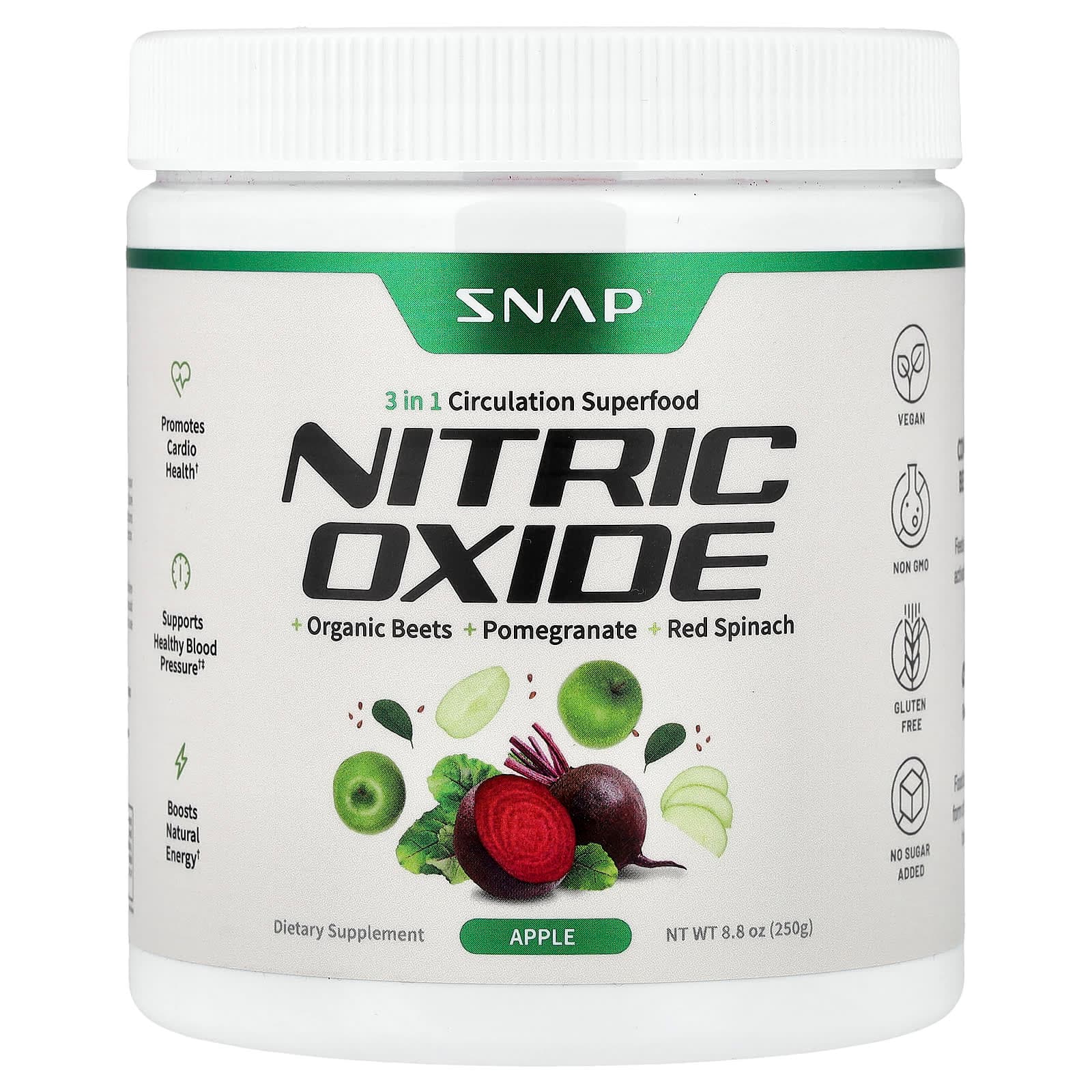 Snap Supplements Nitric Oxide – Apple – 250 g de Snap Supplements