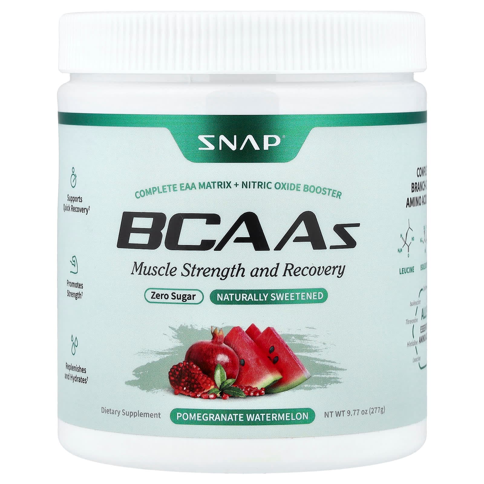 Snap Supplements BCAAs – Pomegranate Watermelon – 277 g de Snap Supplements