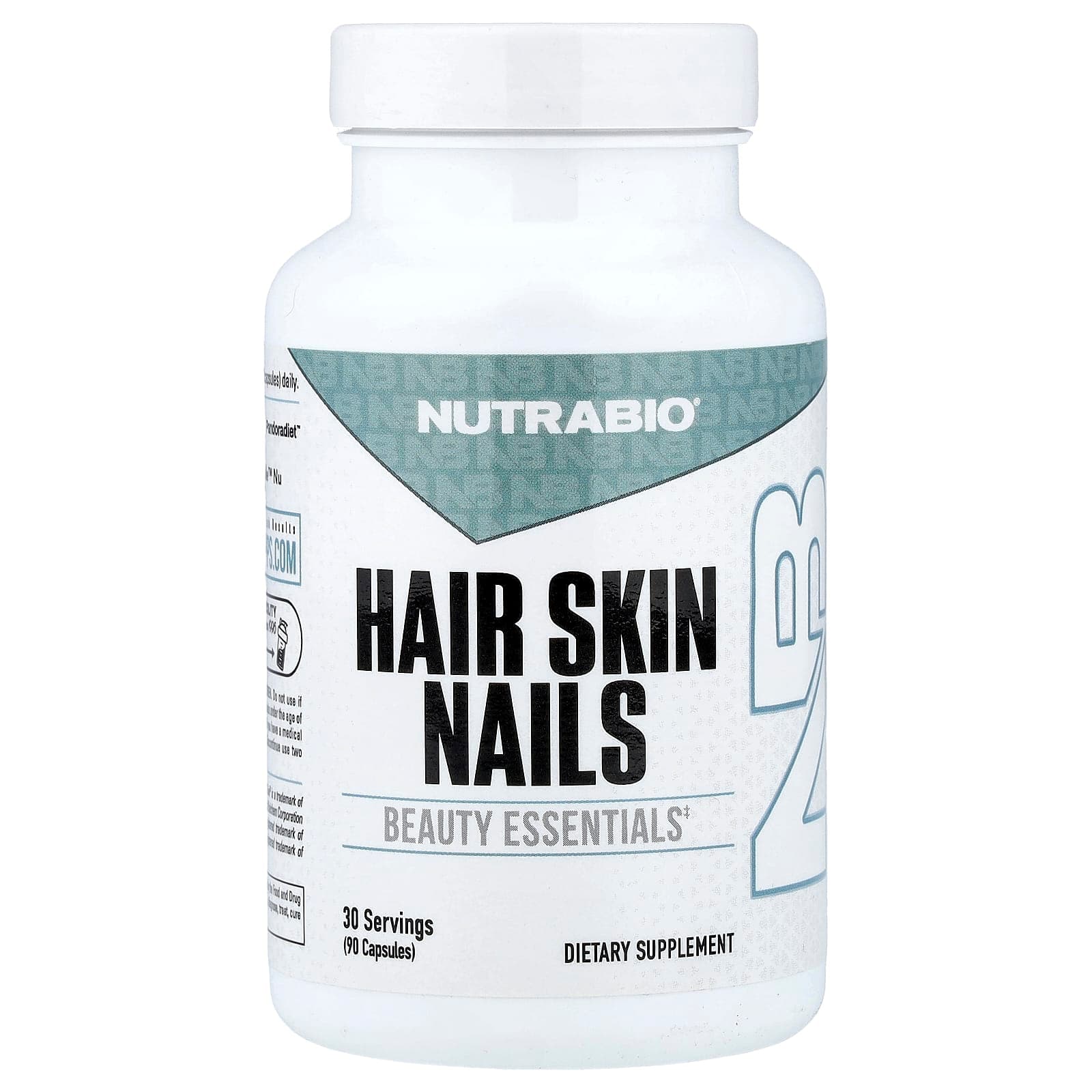 NutraBio Hair Skin Nails – 90 gélules de NutraBio