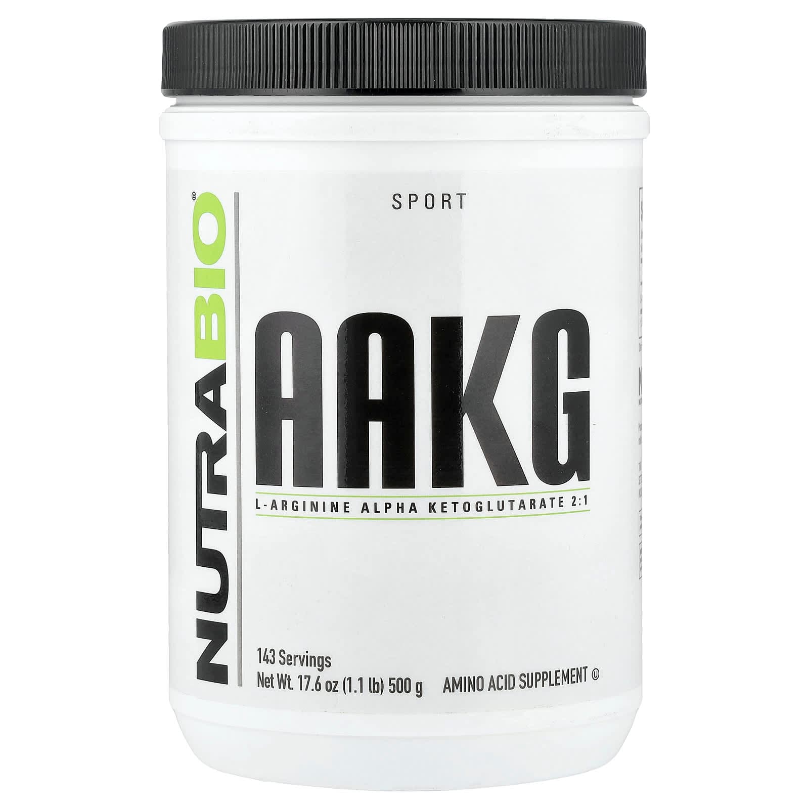 NutraBio AAKG – 500 g de NutraBio