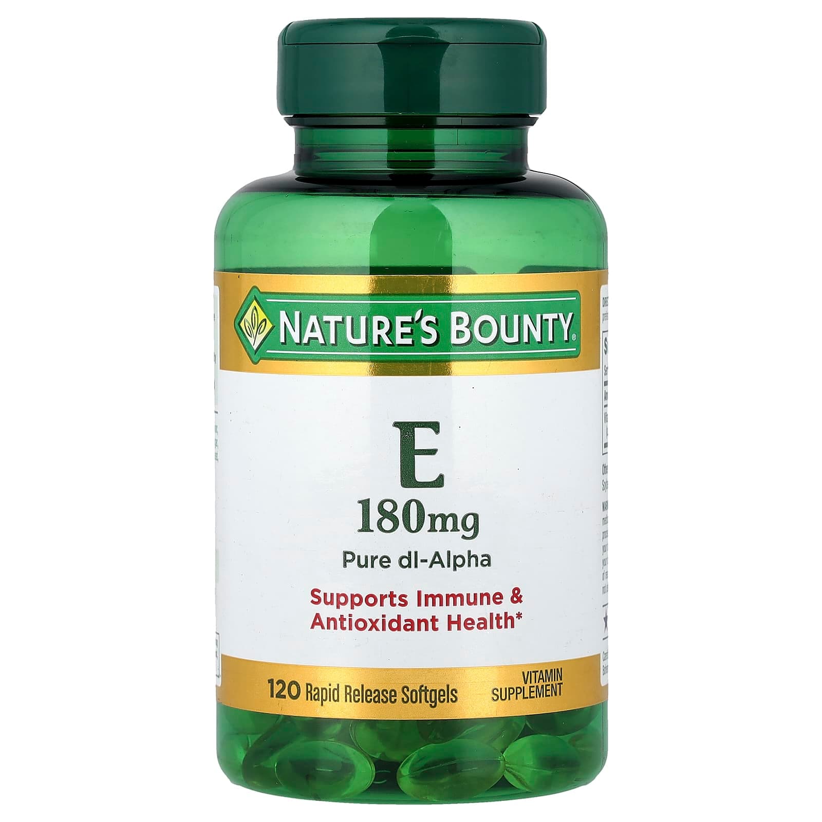 Nature's Bounty Vitamin E – 180 mg de Nature's Bounty