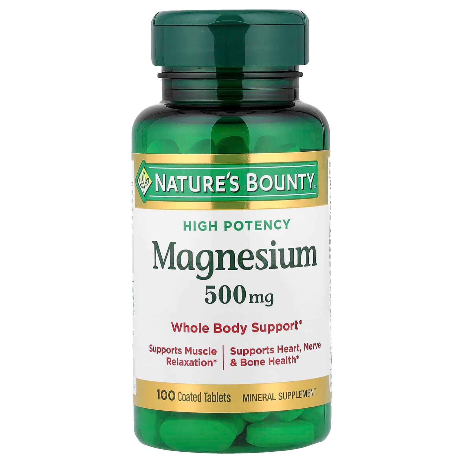 Nature's Bounty Magnesium, High Potency – 500 mg de Nature's Bounty