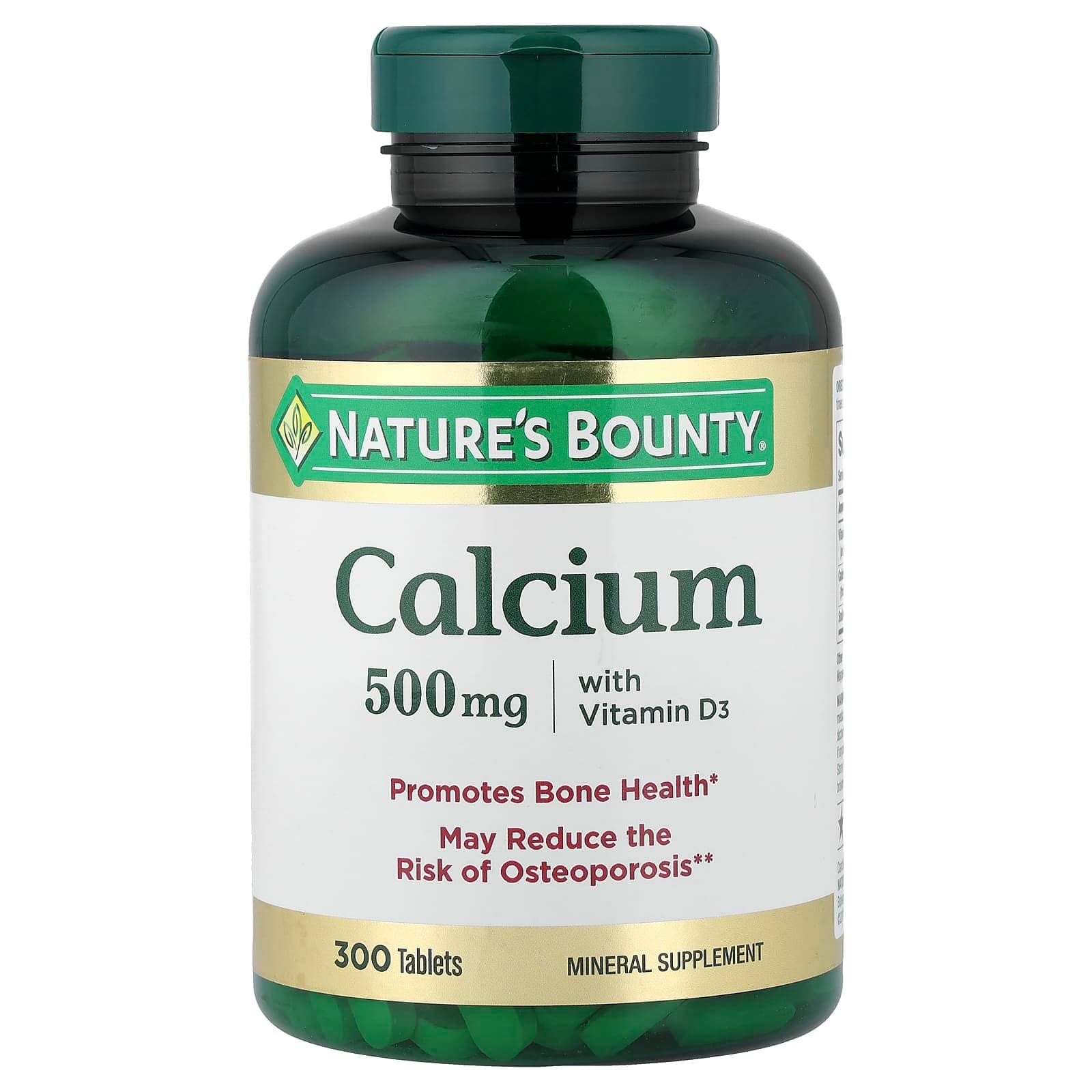 Nature's Bounty Calcium with Vitamin D3 – 300 comprimés de Nature's Bounty