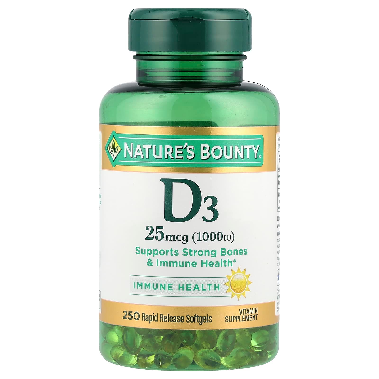 Nature's Bounty Vitamin D3 – 25 µg de Nature's Bounty