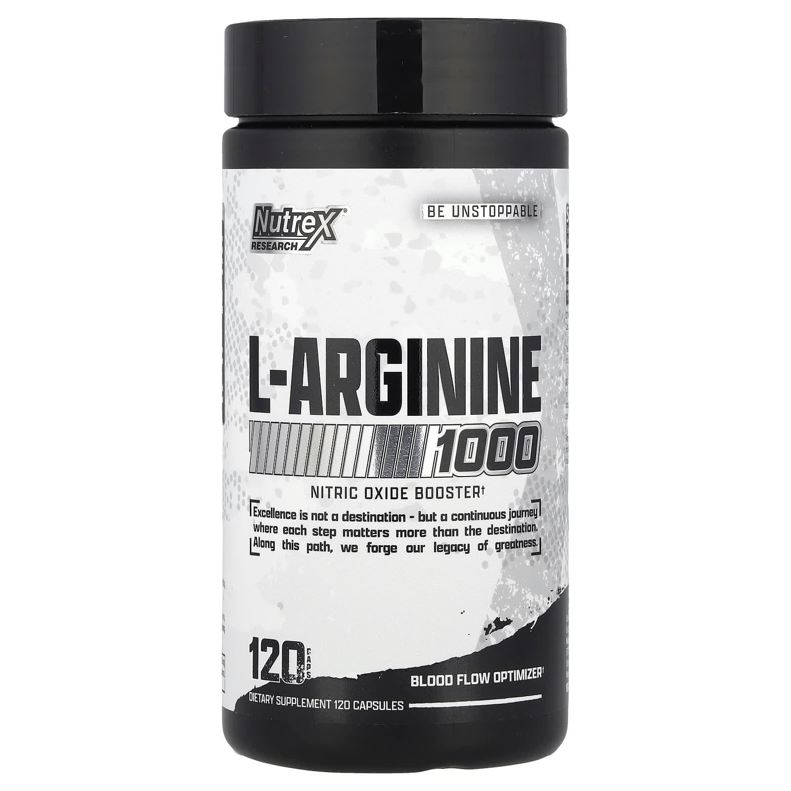 Nutrex Research L-Arginine 1000 – 120 gélules de NUTREX RESEARCH