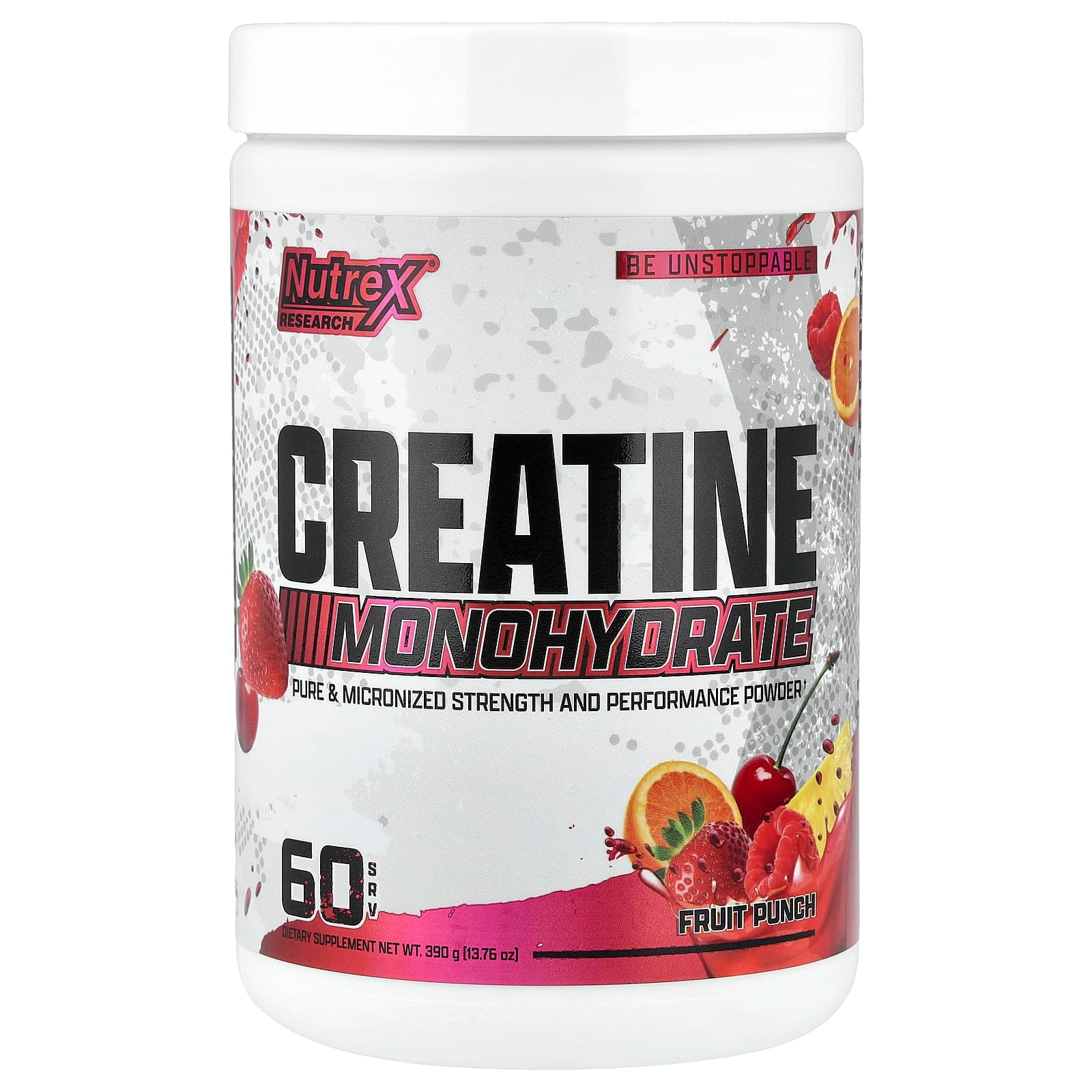 Nutrex Research Creatine Monohydrate – Fruit Punch – 390 g de NUTREX RESEARCH