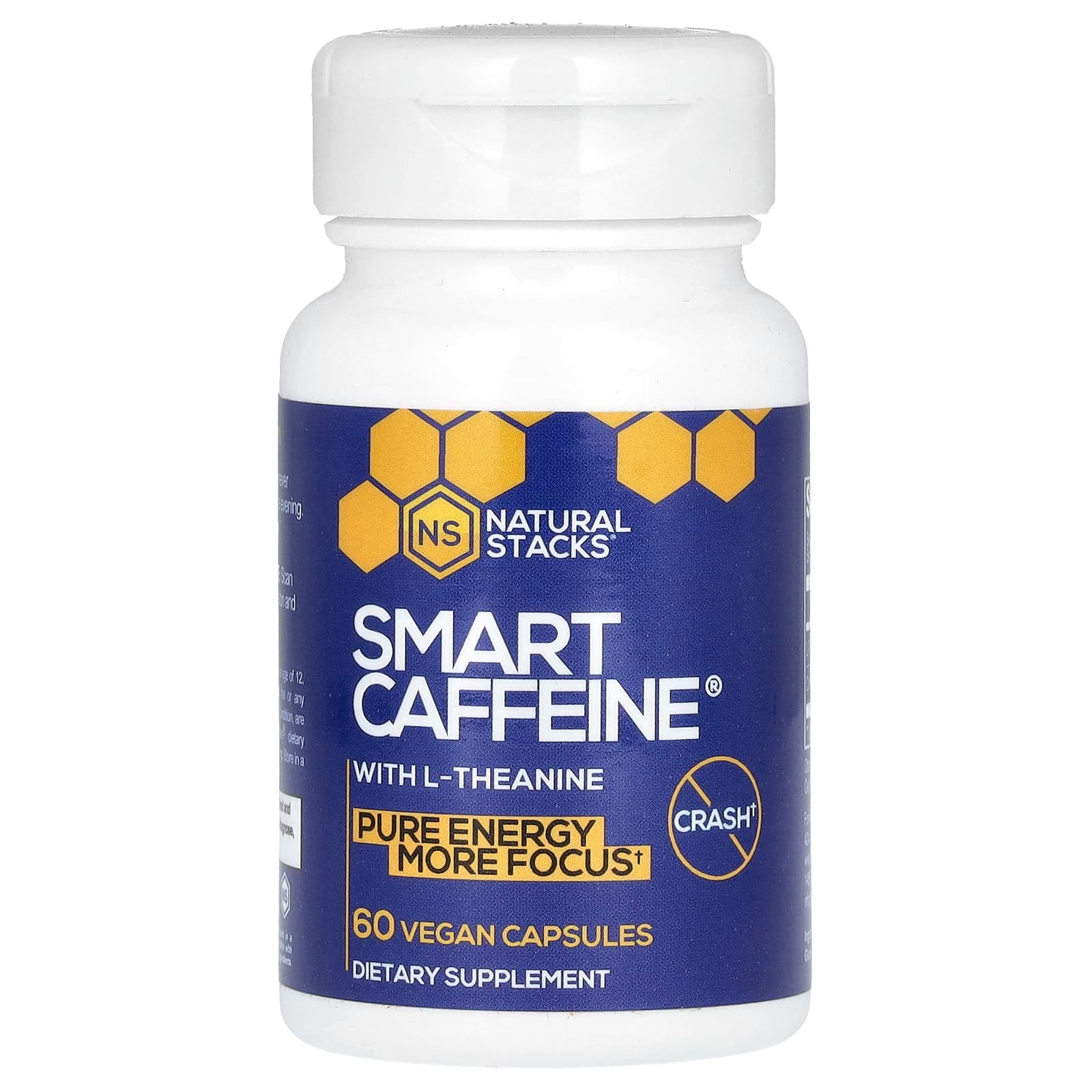 Natural Stacks Smart Caffeine With L-Theanine – 60 gélules véganes de Natural Stacks