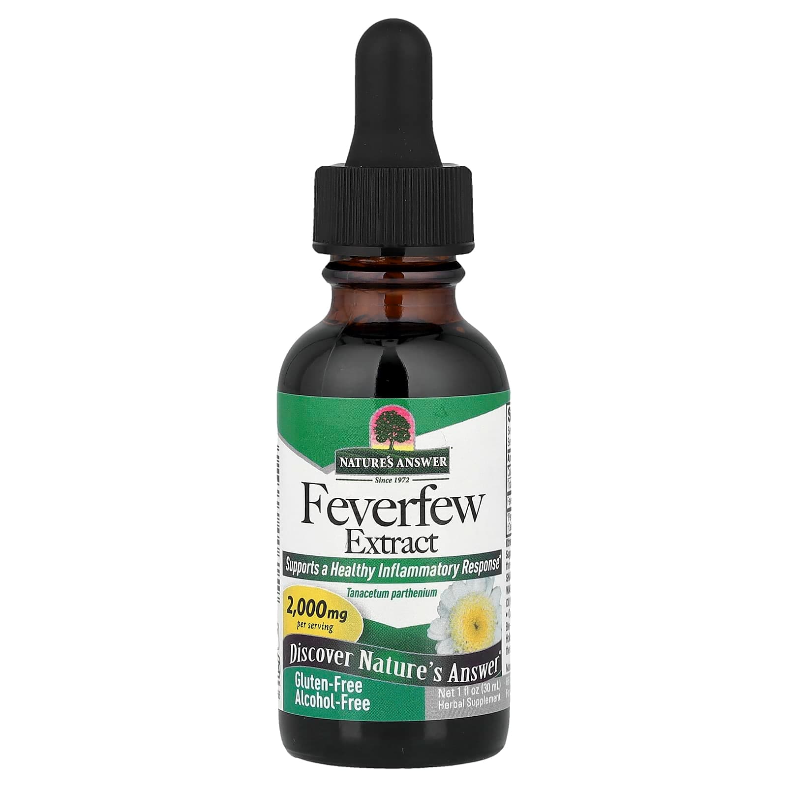 Nature's Answer Feverfew Extract, Alcohol-Free – 30 ml de Nature's Answer