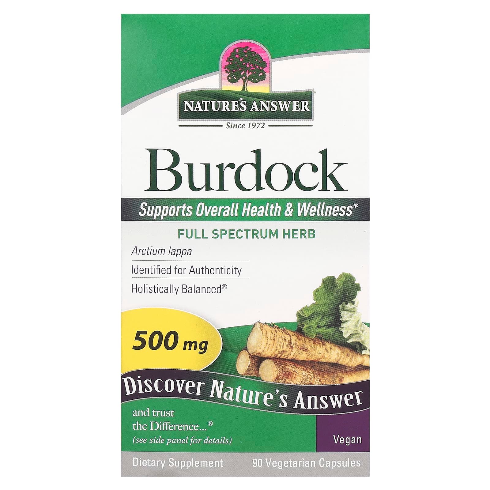 Nature's Answer Burdock – 90 gélules végétales de Nature's Answer