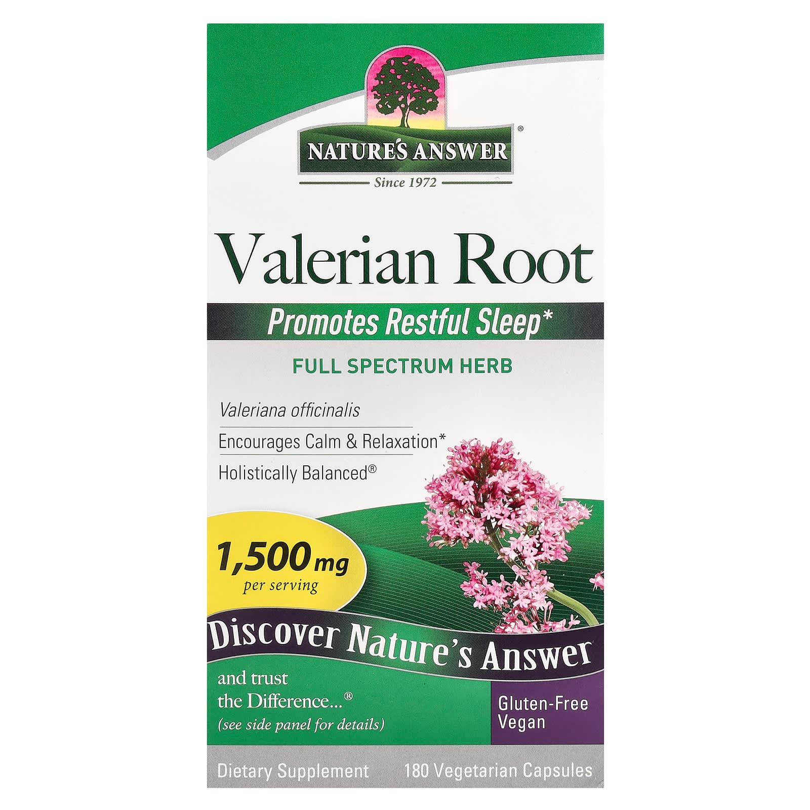 Nature's Answer Valerian Root – 180 gélules végétales de Nature's Answer