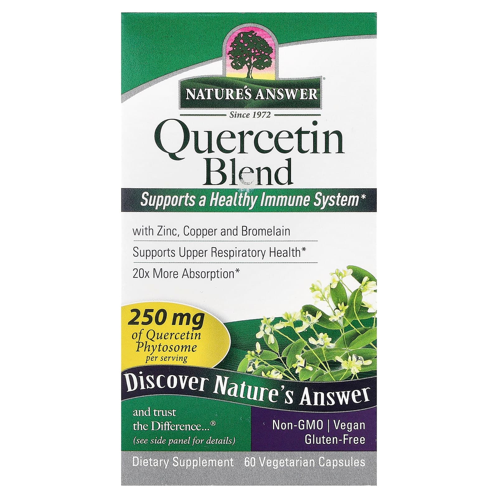 Nature's Answer Quercetin Blend – 60 gélules végétales de Nature's Answer