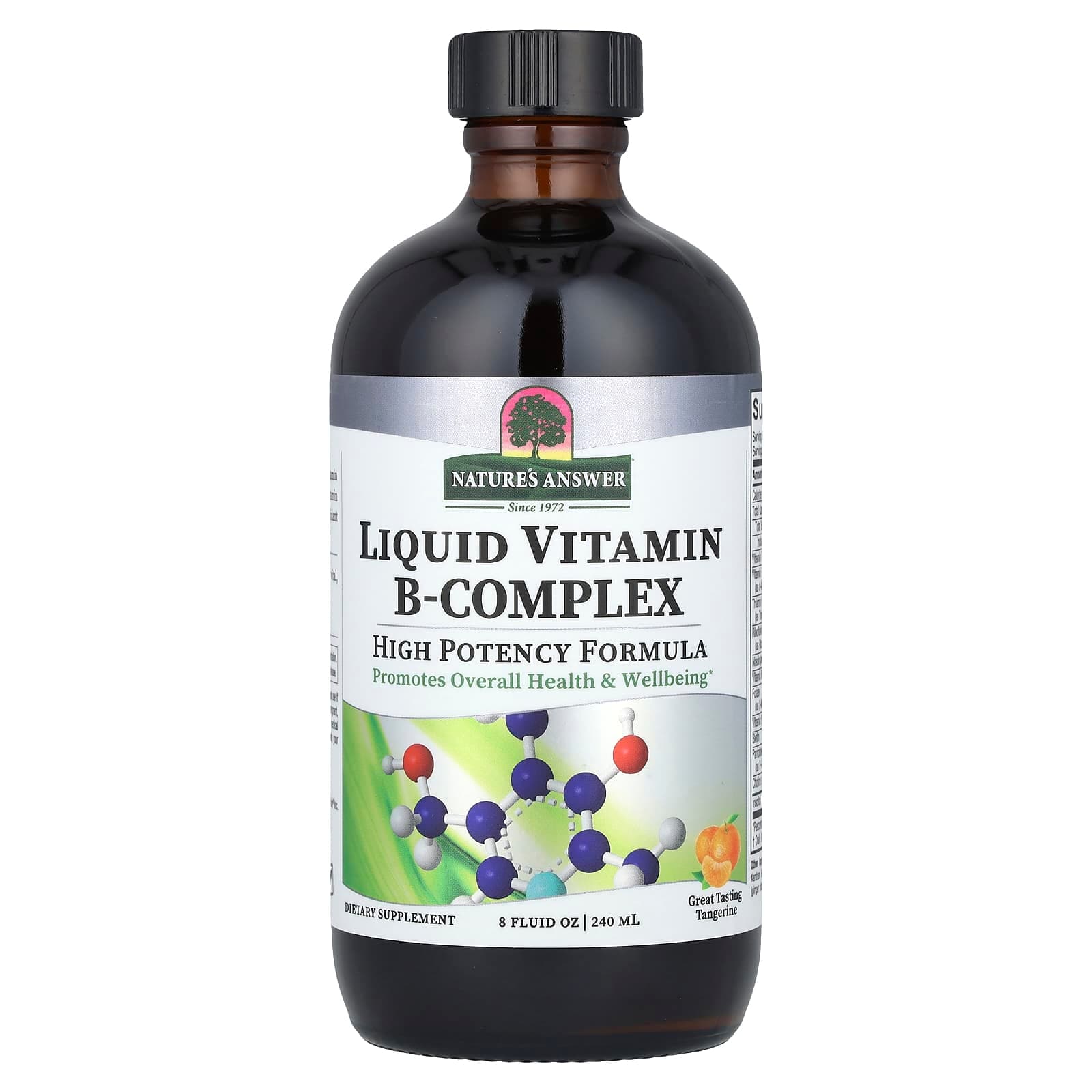 Nature's Answer Liquid Vitamin B-Complex, Tangerine – 240 ml de Nature's Answer