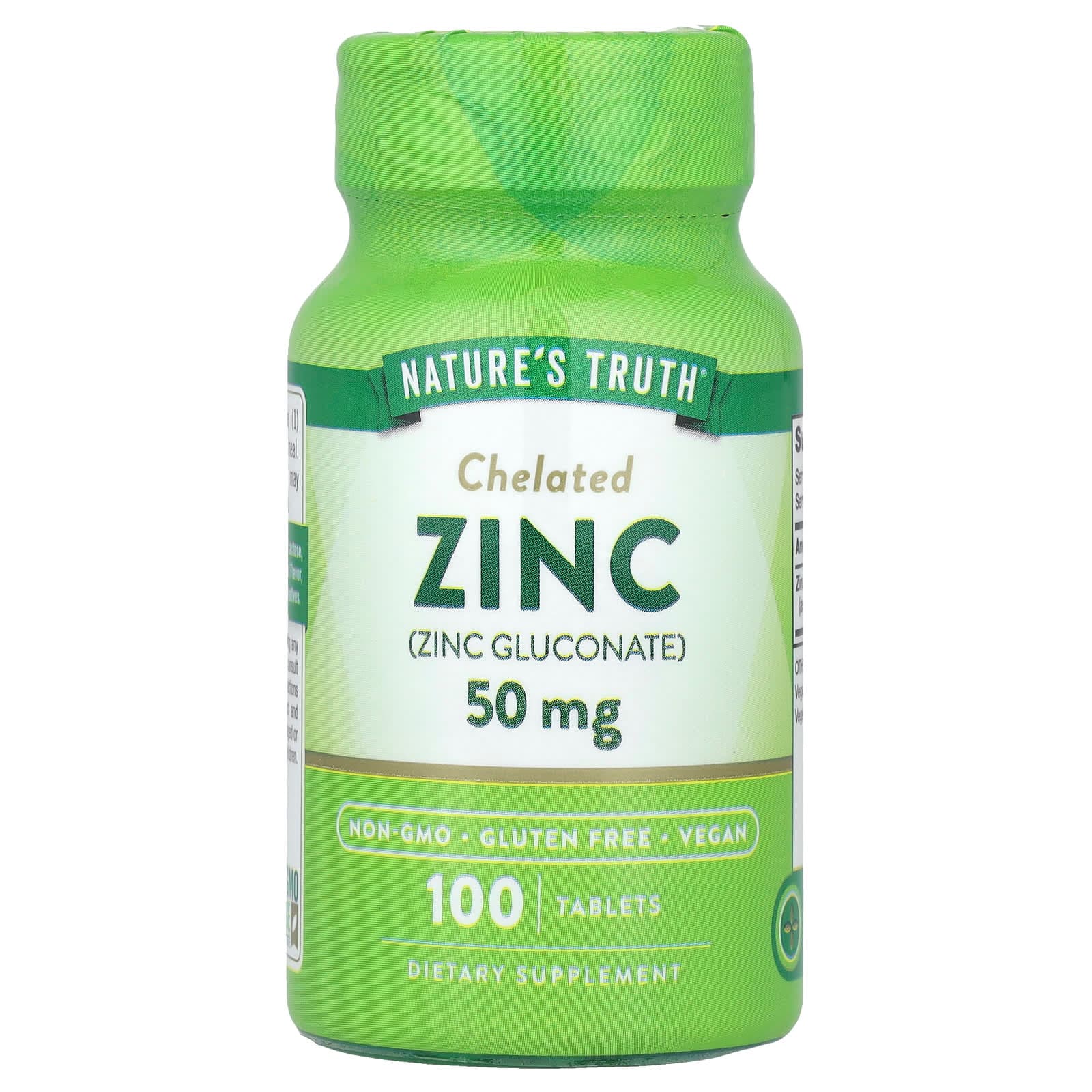 Nature's Truth Zinc, Chelated – 100 comprimés de Nature's Truth