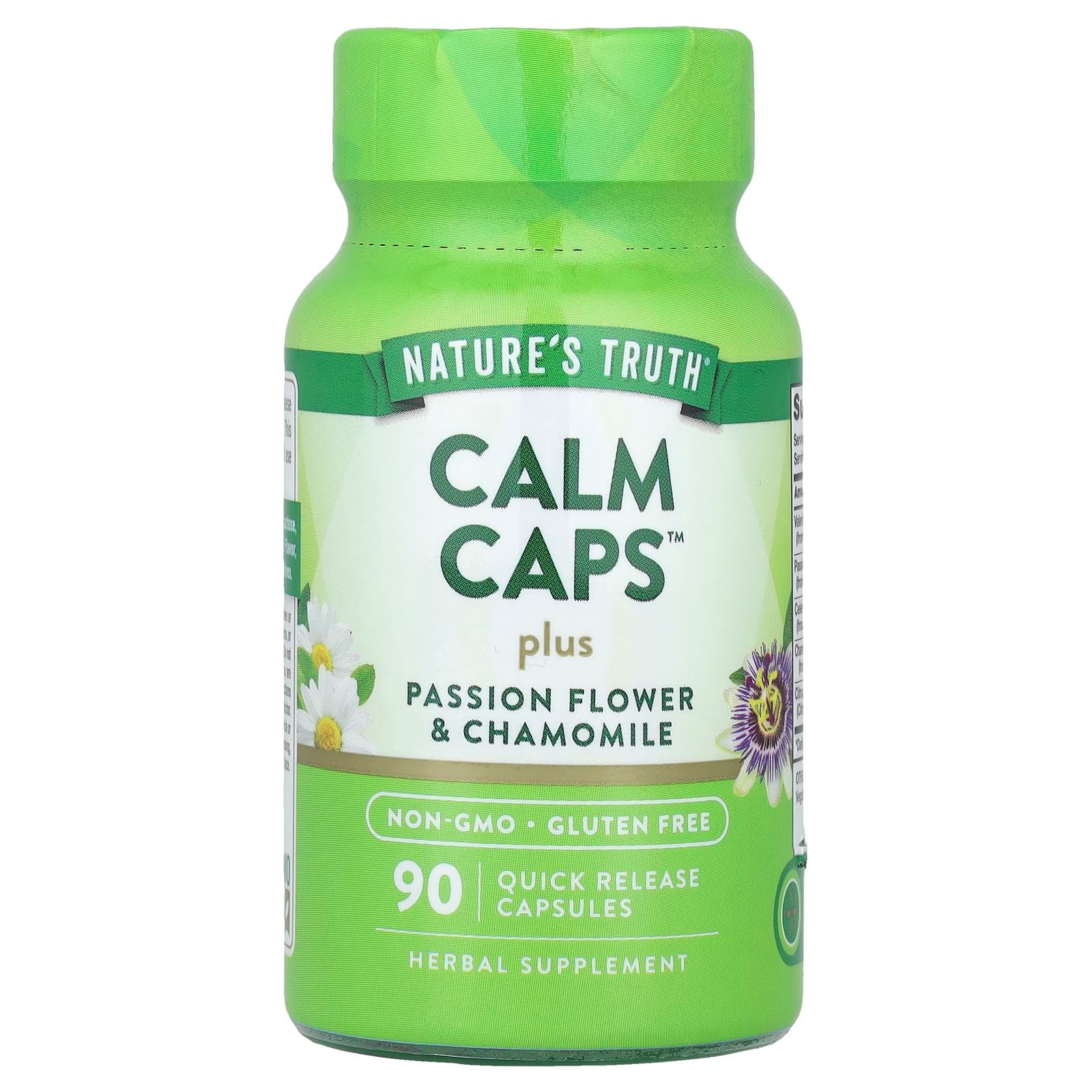 Nature's Truth Calm Caps Plus Passion Flower & Chamomile, 90 Quick Release Capsules de Nature's Truth