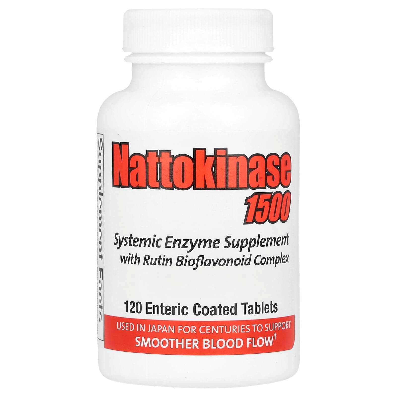 Naturally Vitamins Nattokinase 1500, Systemic Enzyme Supplement, 120 Enteric Coated Tablets de Naturally Vitamins