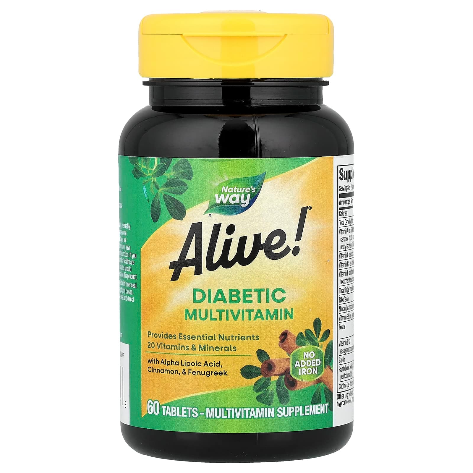 Nature's Way Alive! Diabetic Multivitamin – 60 comprimés de Nature's Way