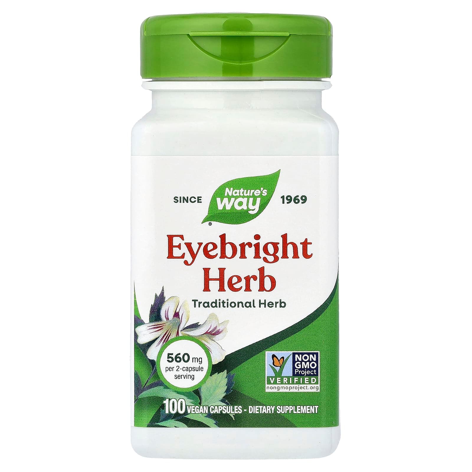 Nature's Way Eyebright Herb – 100 gélules véganes de Nature's Way
