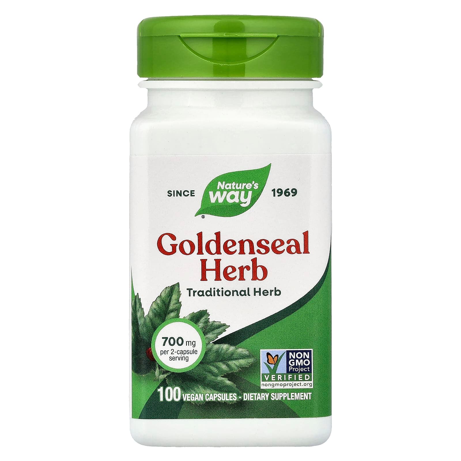 Nature's Way Goldenseal Herb – 100 gélules véganes de Nature's Way