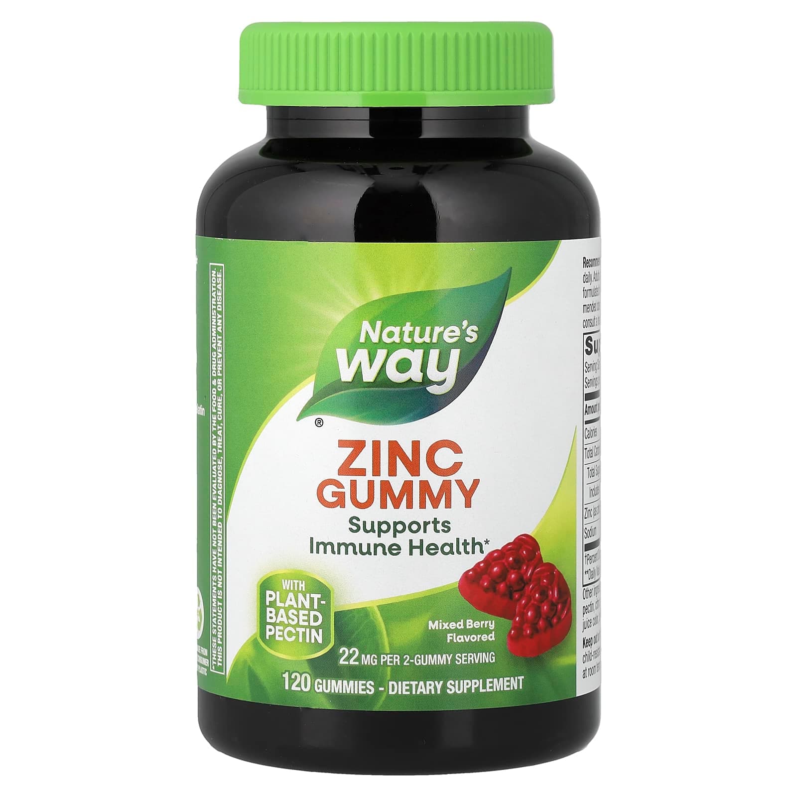 Nature's Way Zinc Gummies – Mixed Berry – 120 gommes de Nature's Way