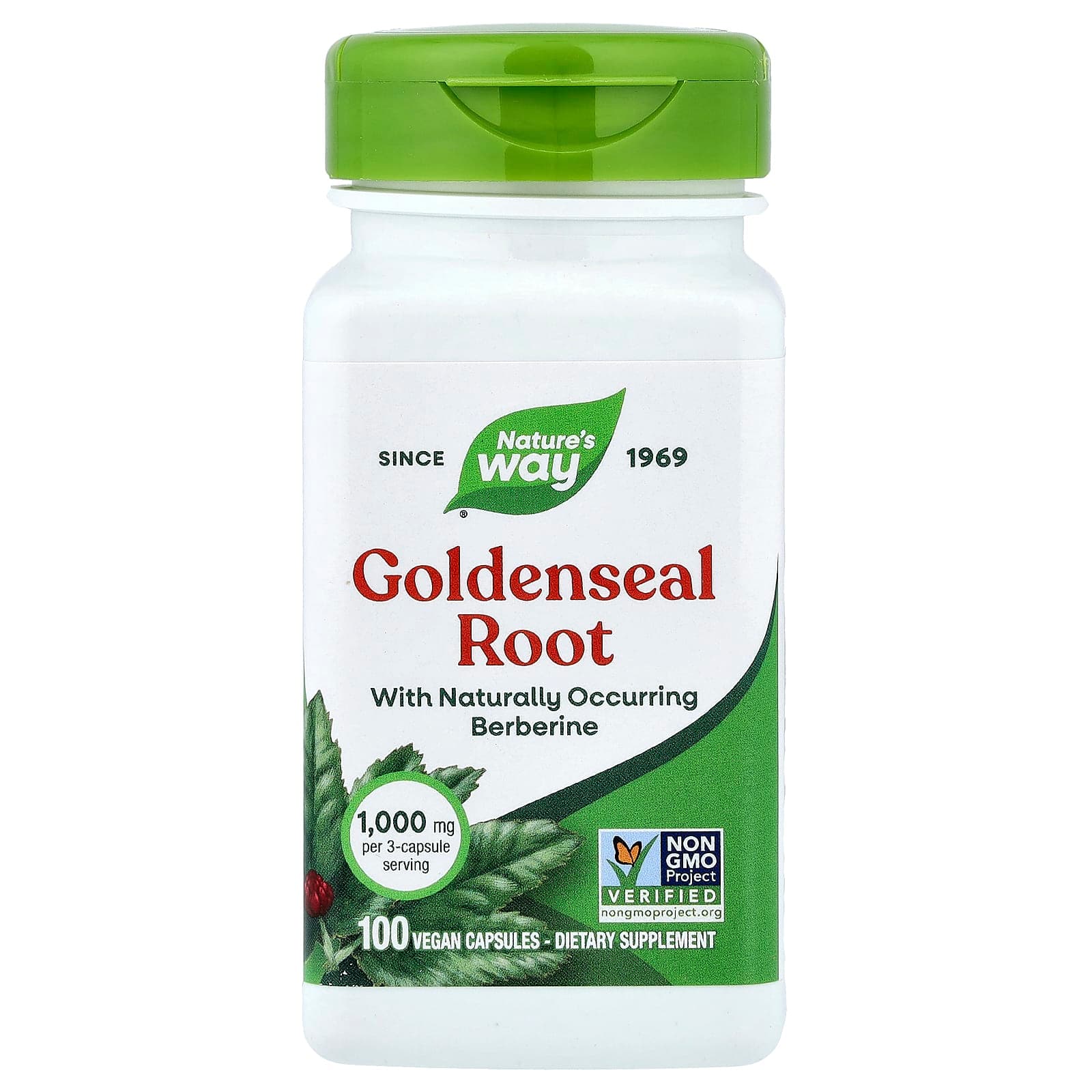 Nature's Way Goldenseal Root – 100 gélules véganes de Nature's Way