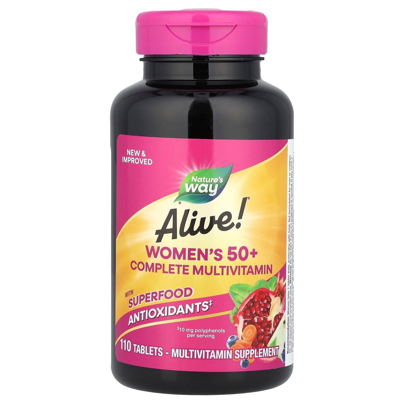 Nature's Way Alive! Women's 50+ Complete Multivitamin – 110 comprimés de Nature's Way